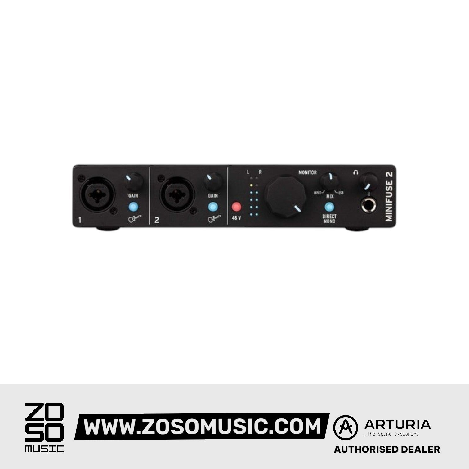 Arturia MiniFuse 2 USB-C Audio Interface, Black | ARTURIA , Zoso Music
