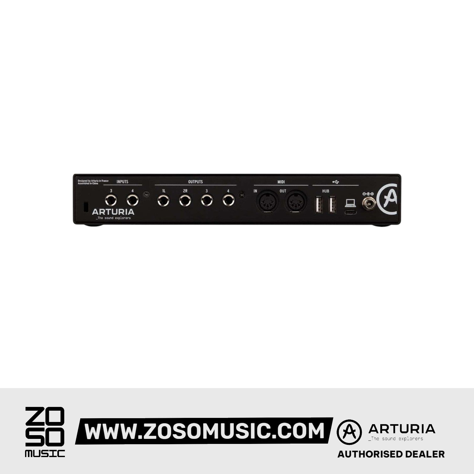 Arturia MiniFuse 4 USB-C Audio Interface - Black Zoso Music