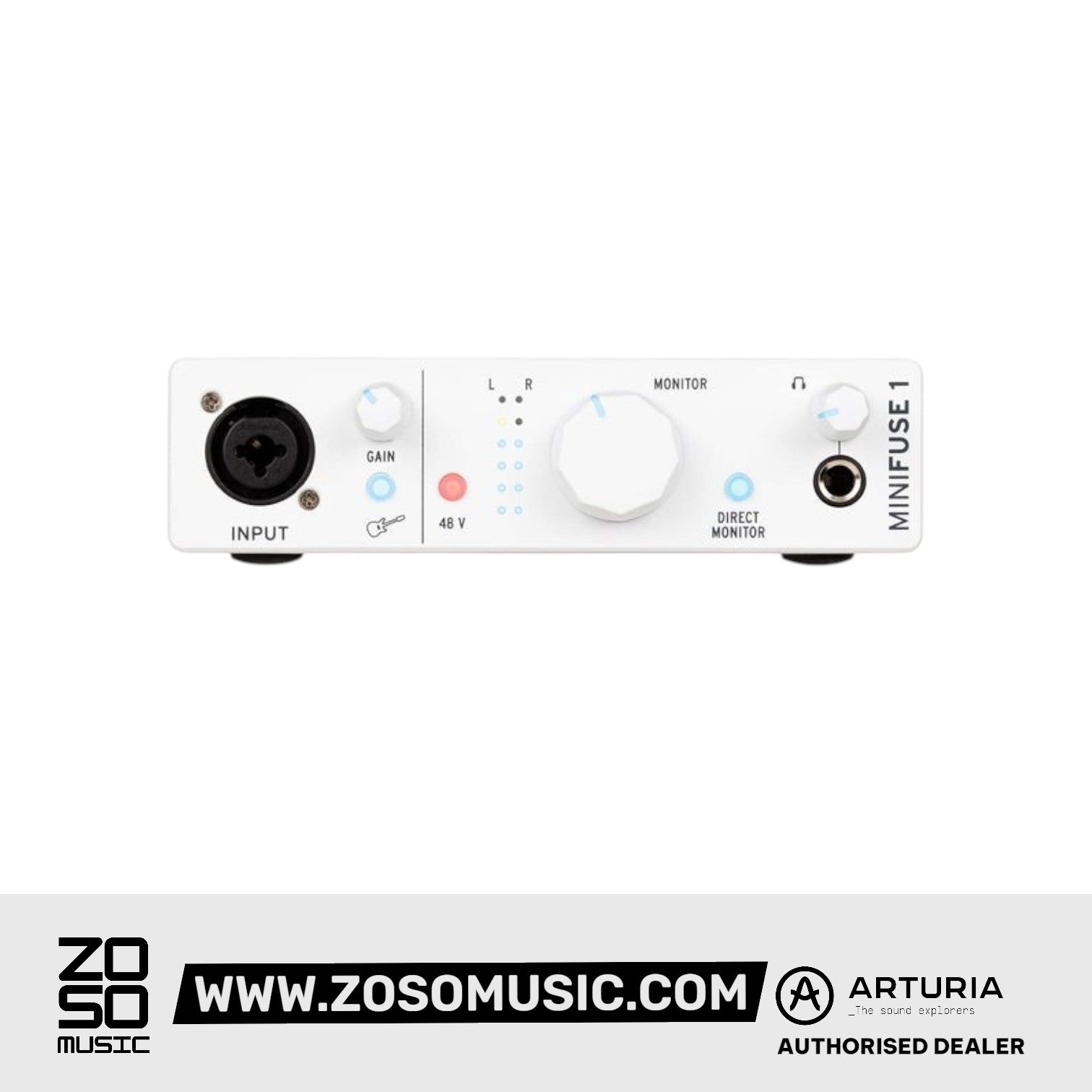 Arturia MiniFuse 1 USB-C Audio Interface, White | ARTURIA , Zoso Music