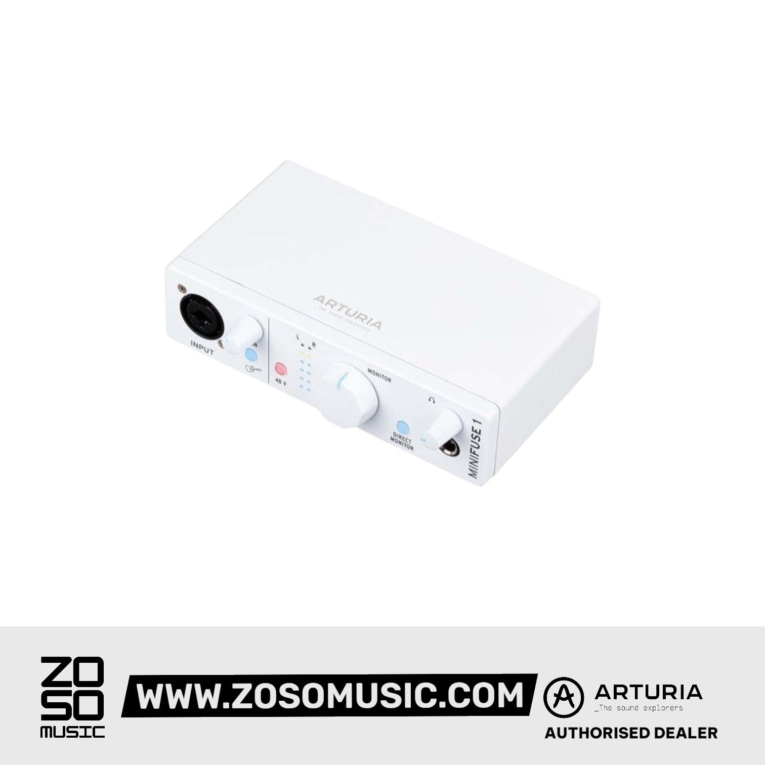 Arturia MiniFuse 1 USB-C Audio Interface, White | ARTURIA , Zoso Music