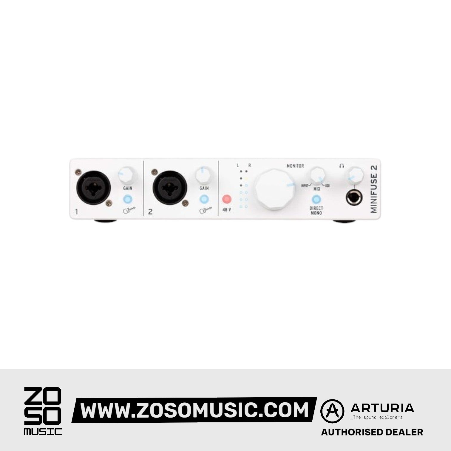 Arturia MiniFuse 2 USB-C Audio Interface, White | ARTURIA , Zoso Music
