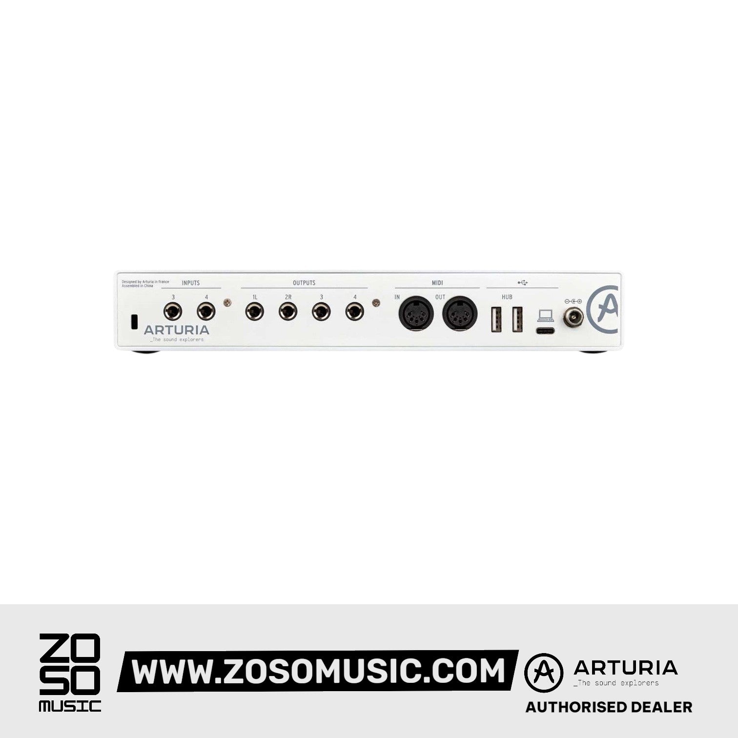 Arturia MiniFuse 4 USB-C Audio Interface - White Zoso Music