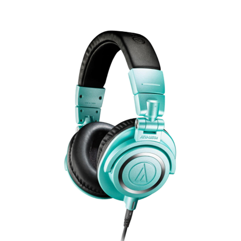Audio-Technica ATH-M50xIB Limited Edition Professional Monitor Headphones, Icy Blue | Zoso Music Sdn Bhd