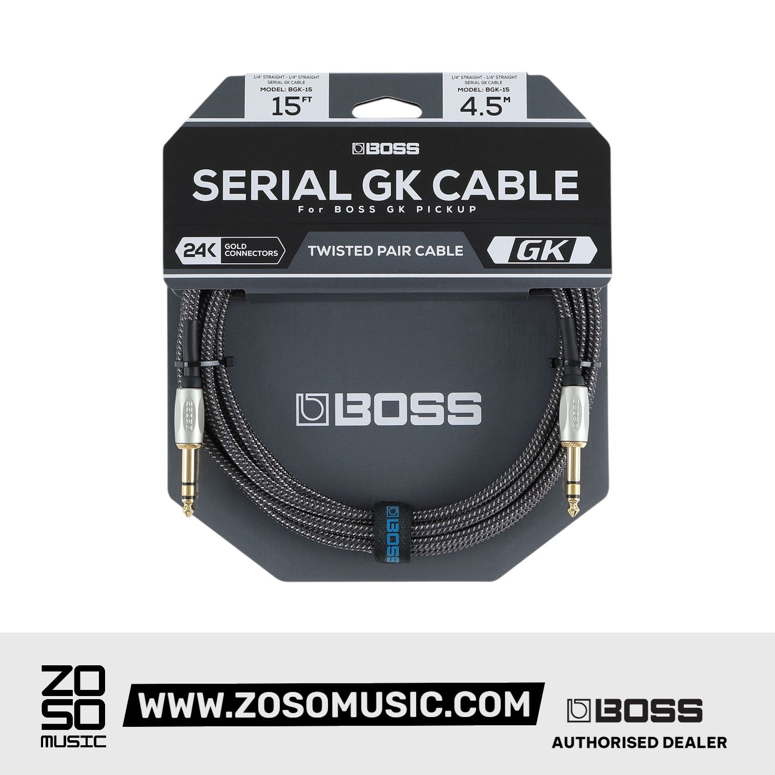 Boss BGK-15 Serial GK Cable | Zoso Music Sdn Bhd