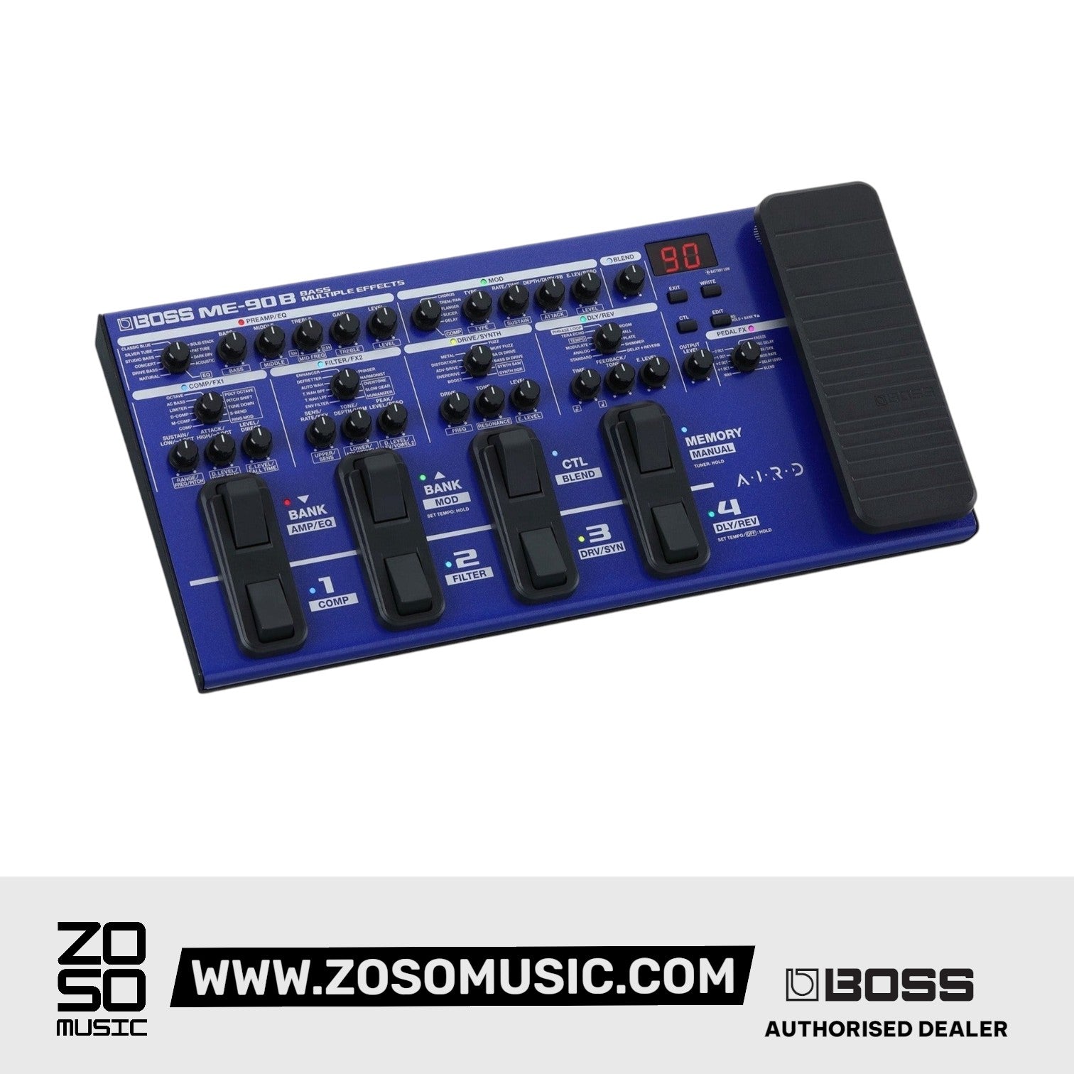 Boss ME-90B Bass Multi-effects Processor |  BOSS |  MULTI-EFFECTS |  Zoso Music