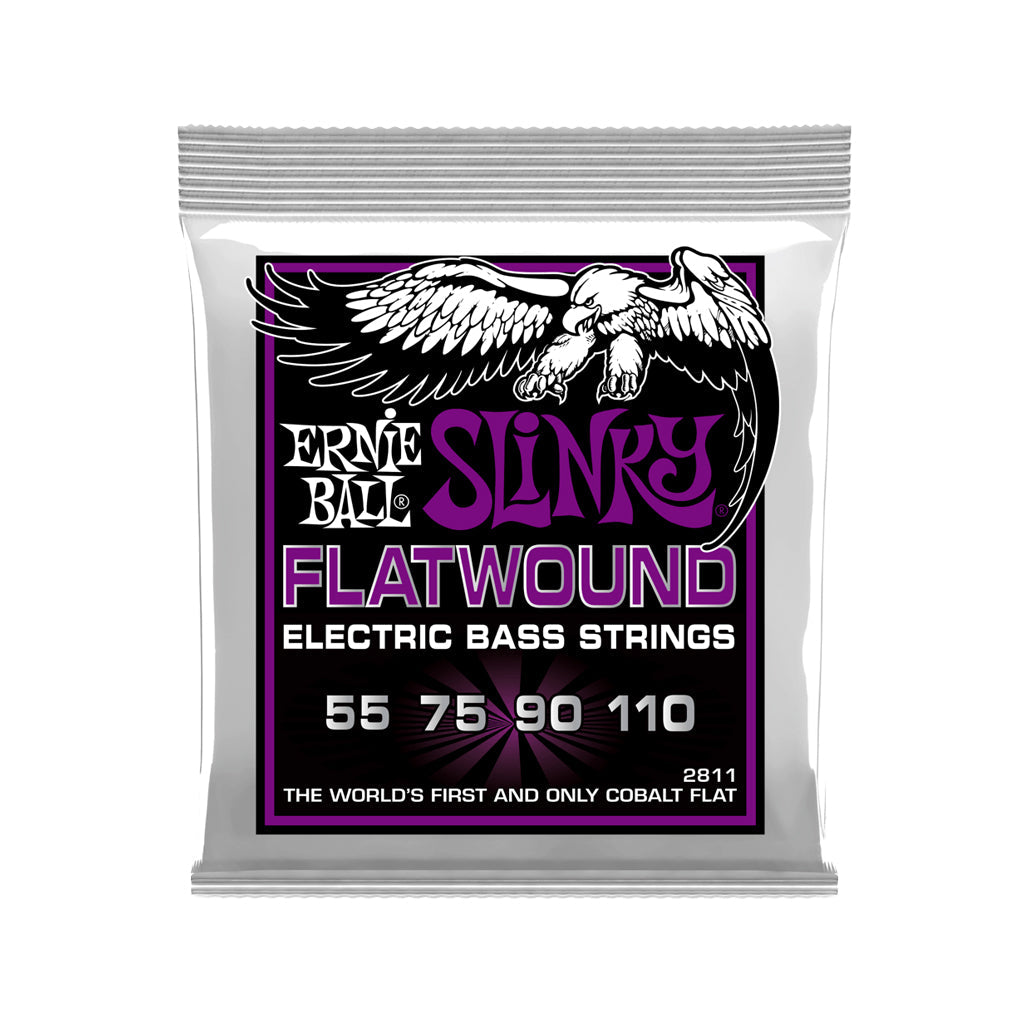 Ernie Ball Power Slinky Flatwound Electric Bass Strings, 55-110 | Zoso Music Sdn Bhd