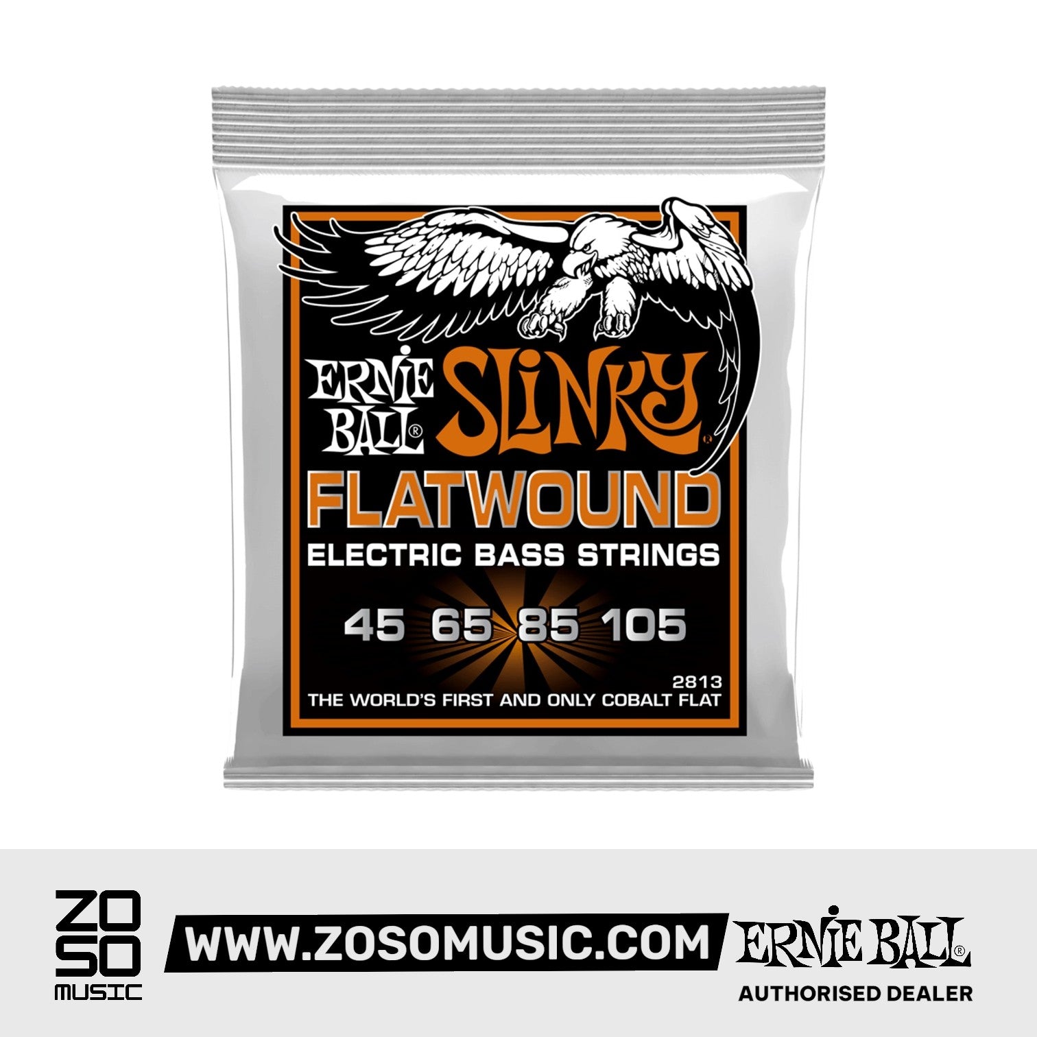 Ernie Ball Hybrid Slinky Flatwound Electric Bass Strings, 45-105 | Zoso Music Sdn Bhd