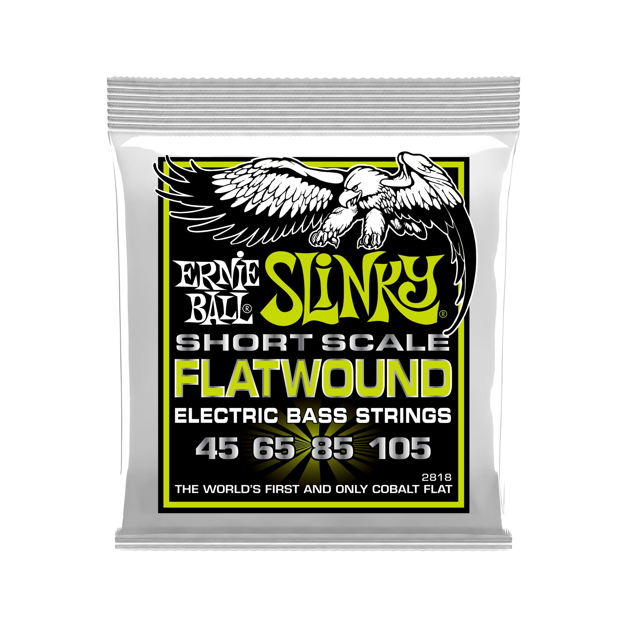 Ernie Ball Regular Slinky Flatwound Short Scale Electric Bass Strings, 45-105 | Zoso Music Sdn Bhd