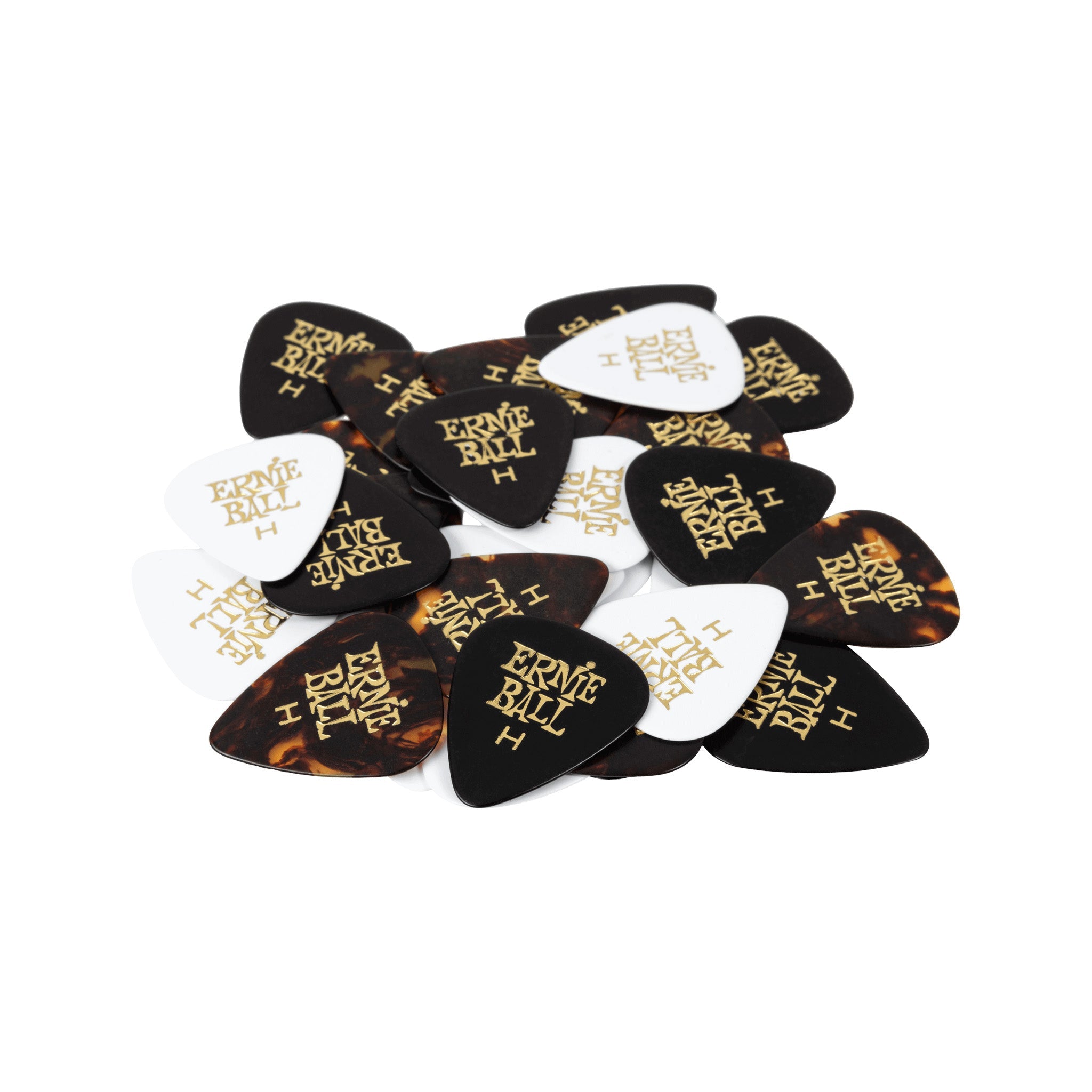 Ernie Ball P09180 Cellulose Guitar Picks, Heavy, Pack of 12, Assorted Colors