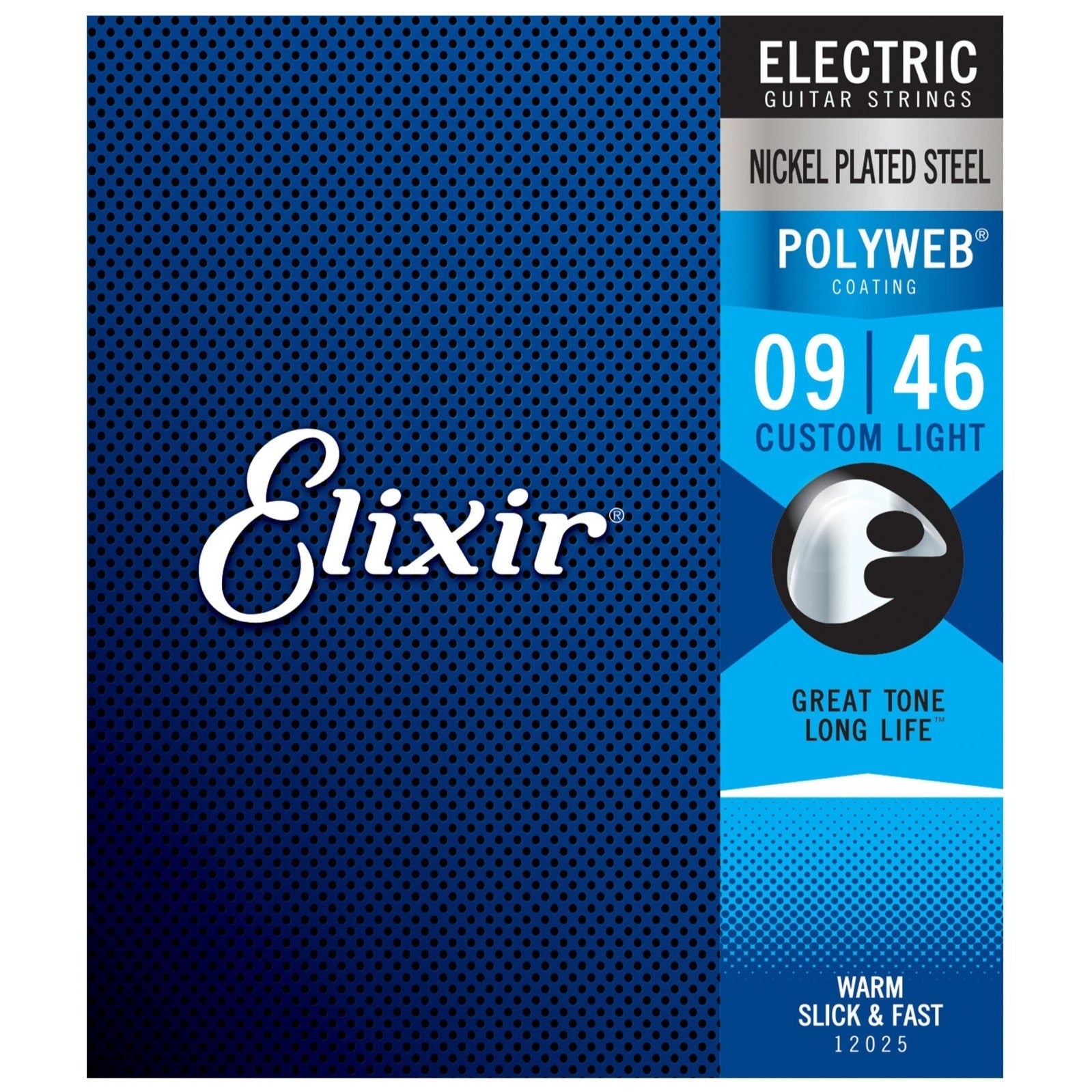 Elixir 12025 Polyweb Custom Light Electric Guitar Strings, 09-46 Zoso Music