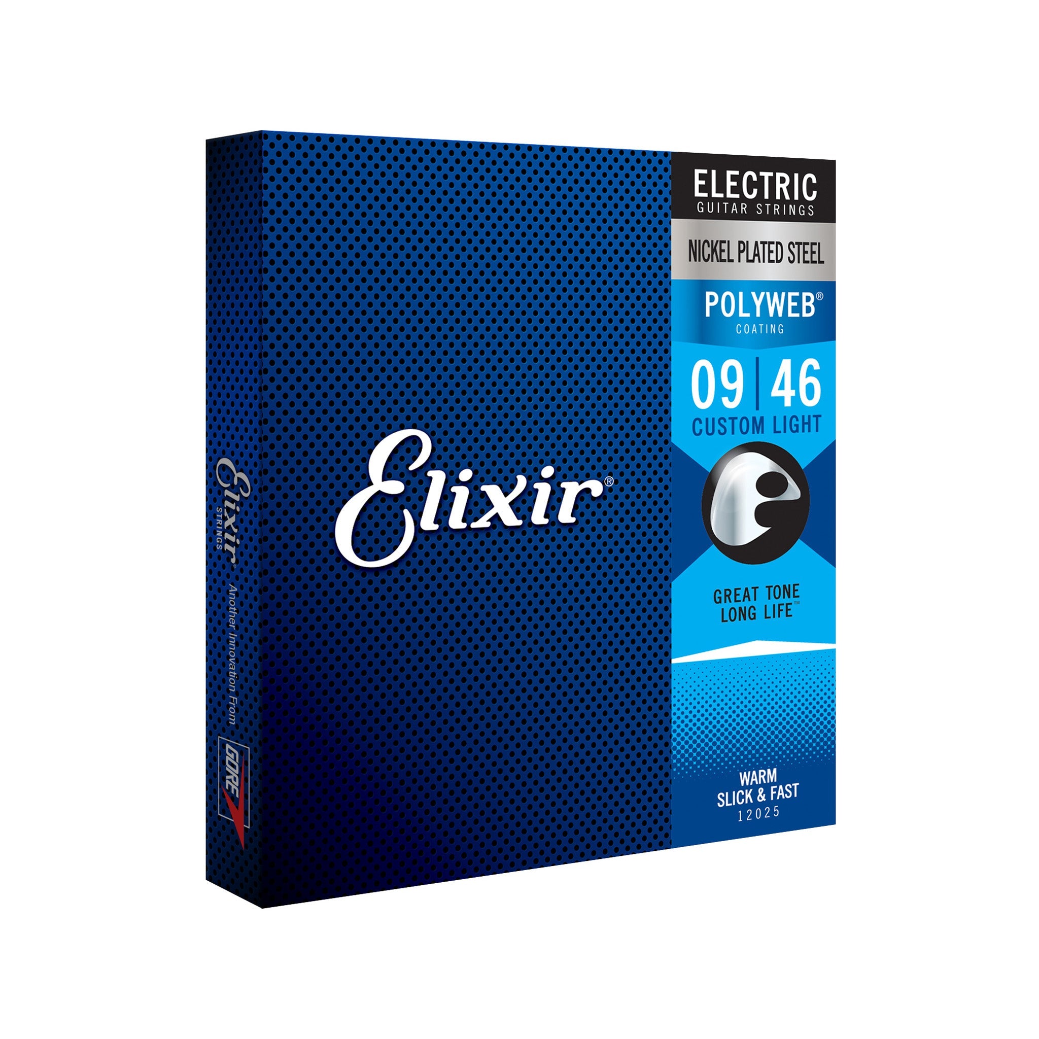 Elixir 12025 Polyweb Custom Light Electric Guitar Strings, 09-46 Zoso Music