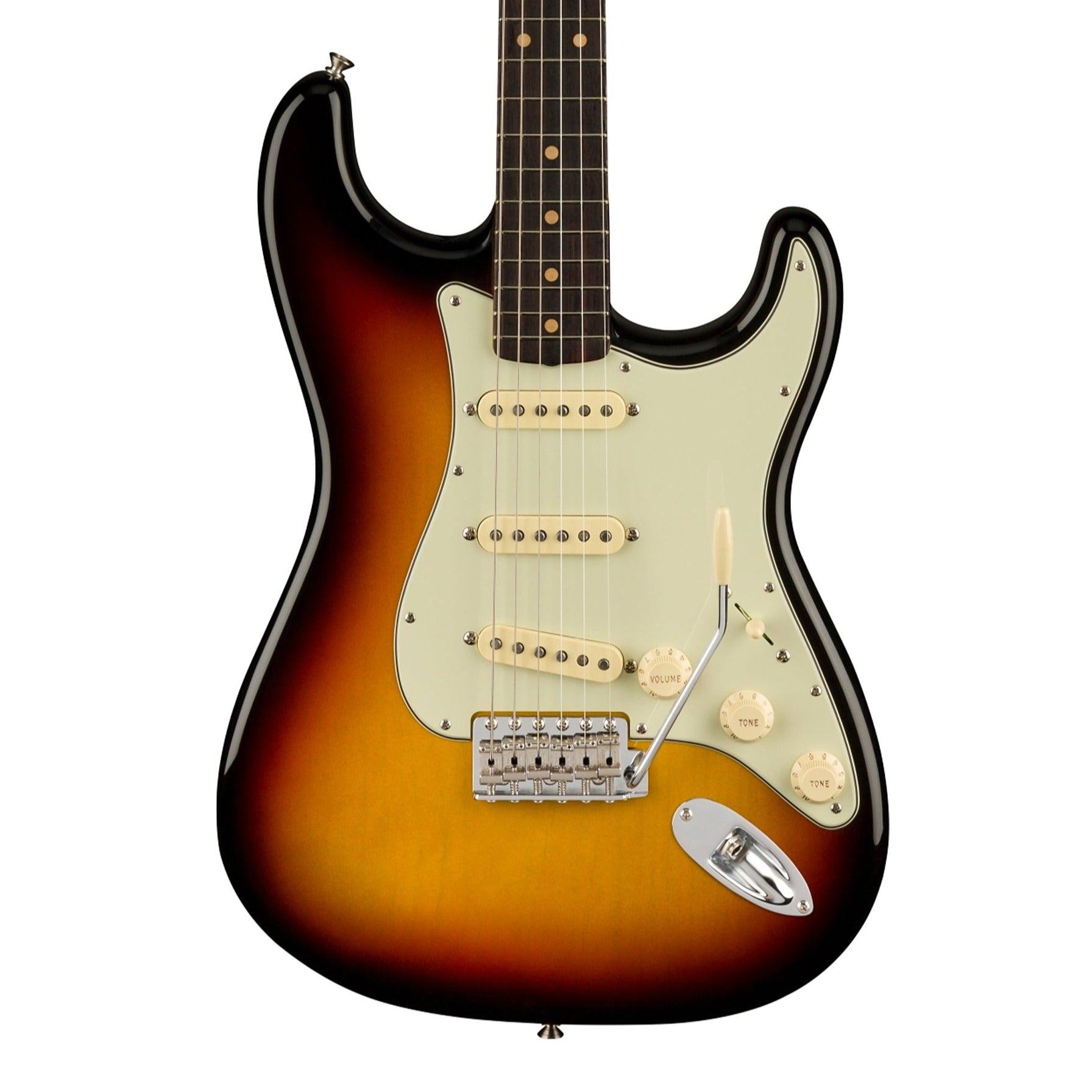 Fender American Vintage II 61 Stratocaster Electric Guitar, RW FB, 3-Tone Sunburst | Zoso Music Sdn Bhd