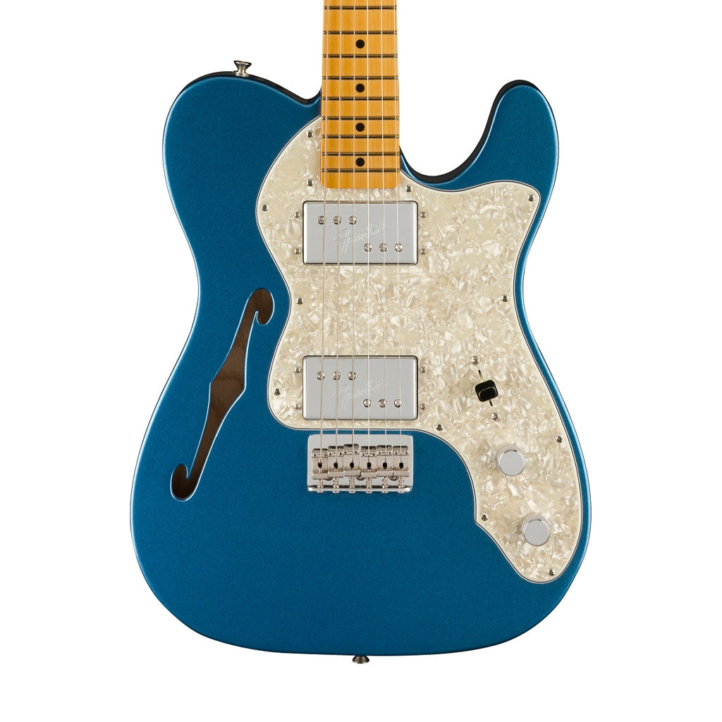 Fender American Vintage II 72 Telecaster Thinline Electric Guitar, Maple FB, Lake Placid Blue