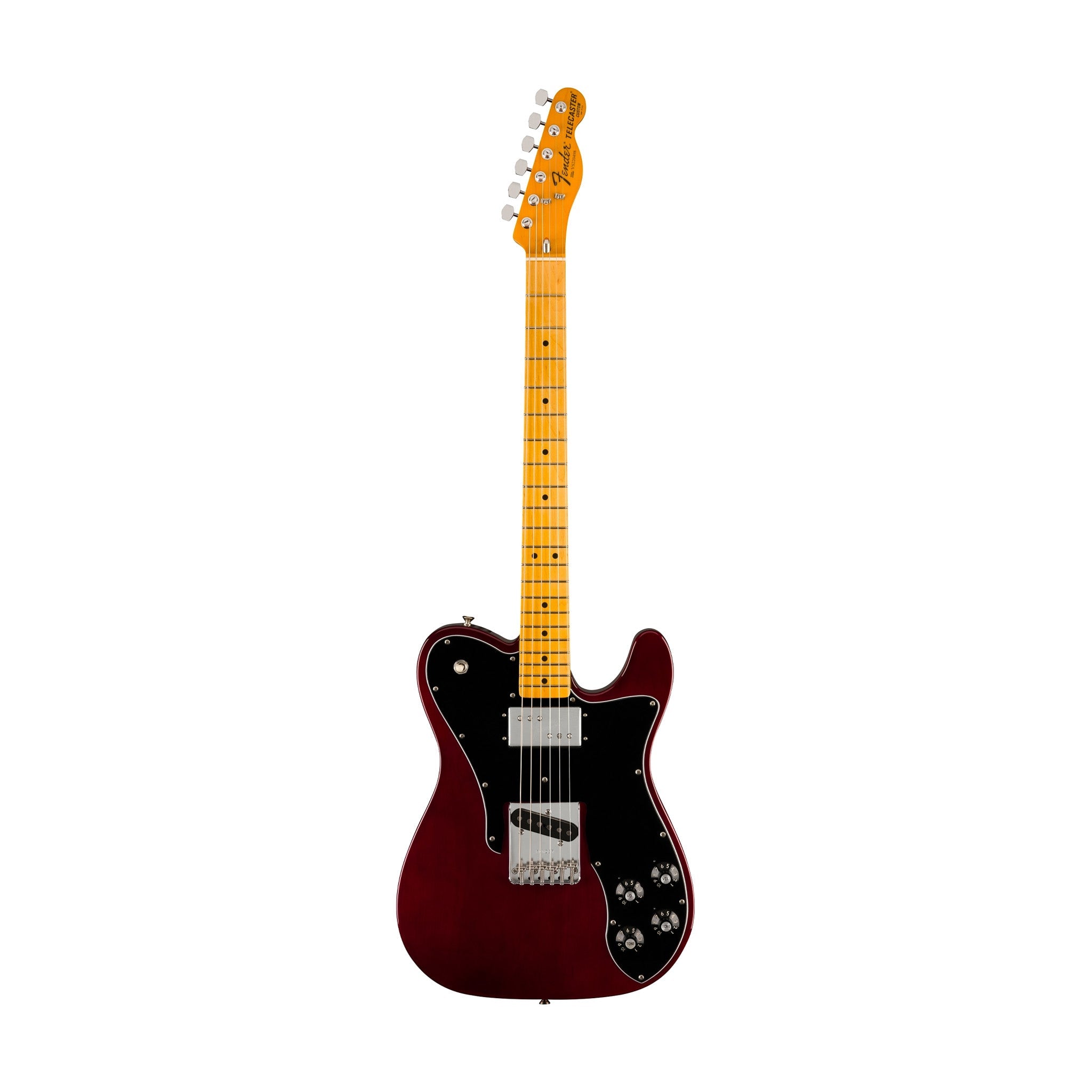 Fender American Vintage II 77 Telecaster Custom Electric Guitar, Maple FB, Wine