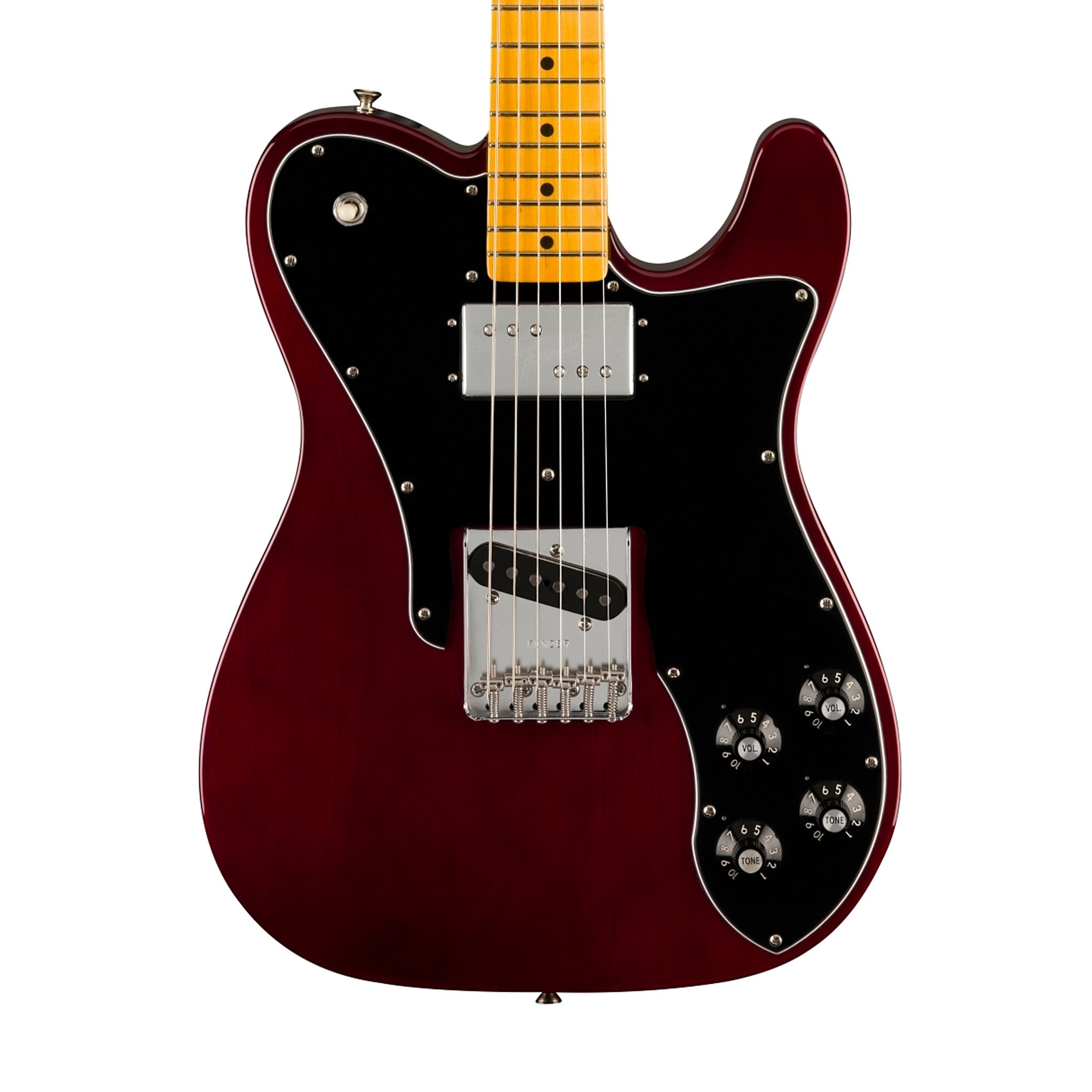 Fender American Vintage II 77 Telecaster Custom Electric Guitar, Maple FB, Wine