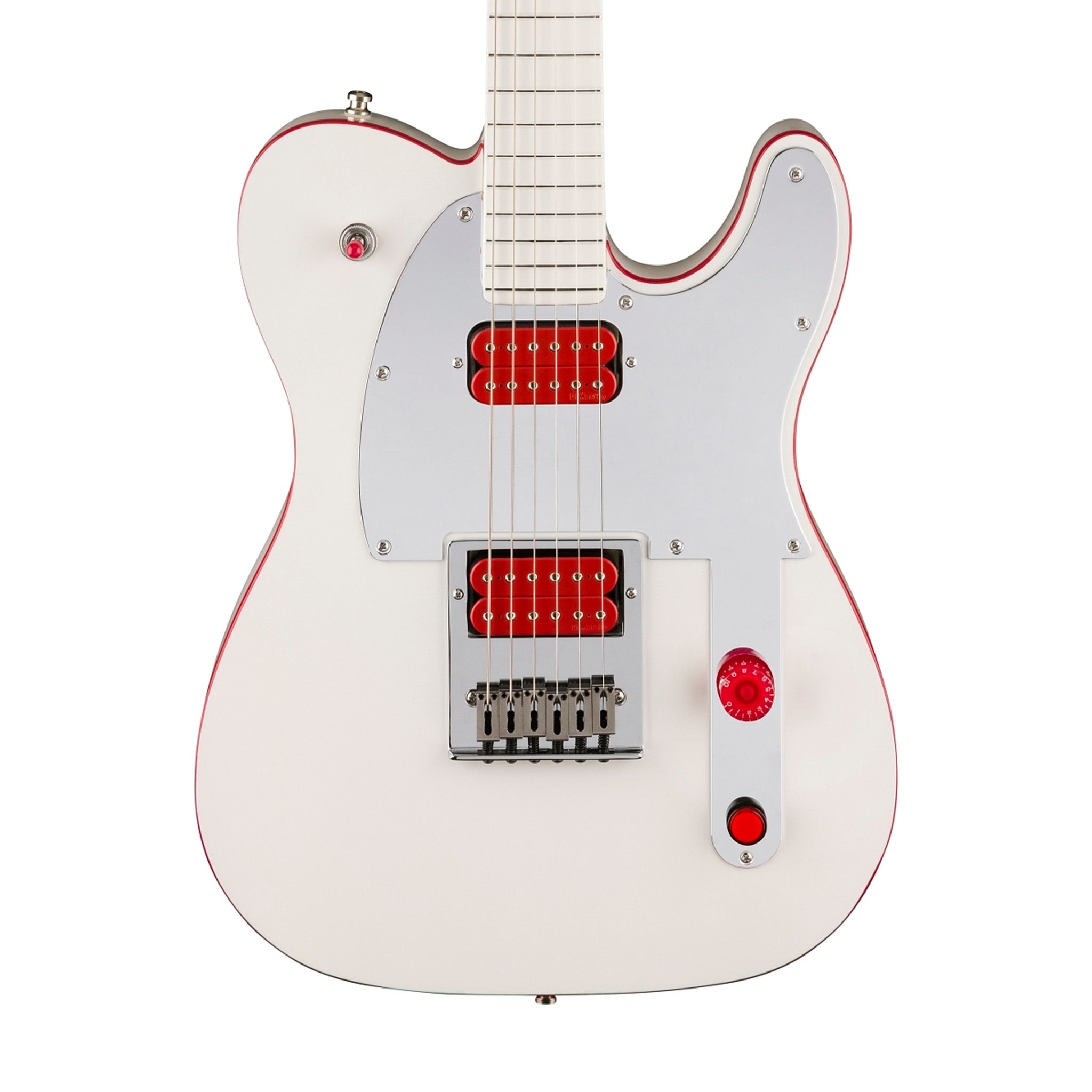 Fender John 5 Ghost Telecaster Electric Guitar, Maple FB, Arctic White | Zoso Music Sdn Bhd