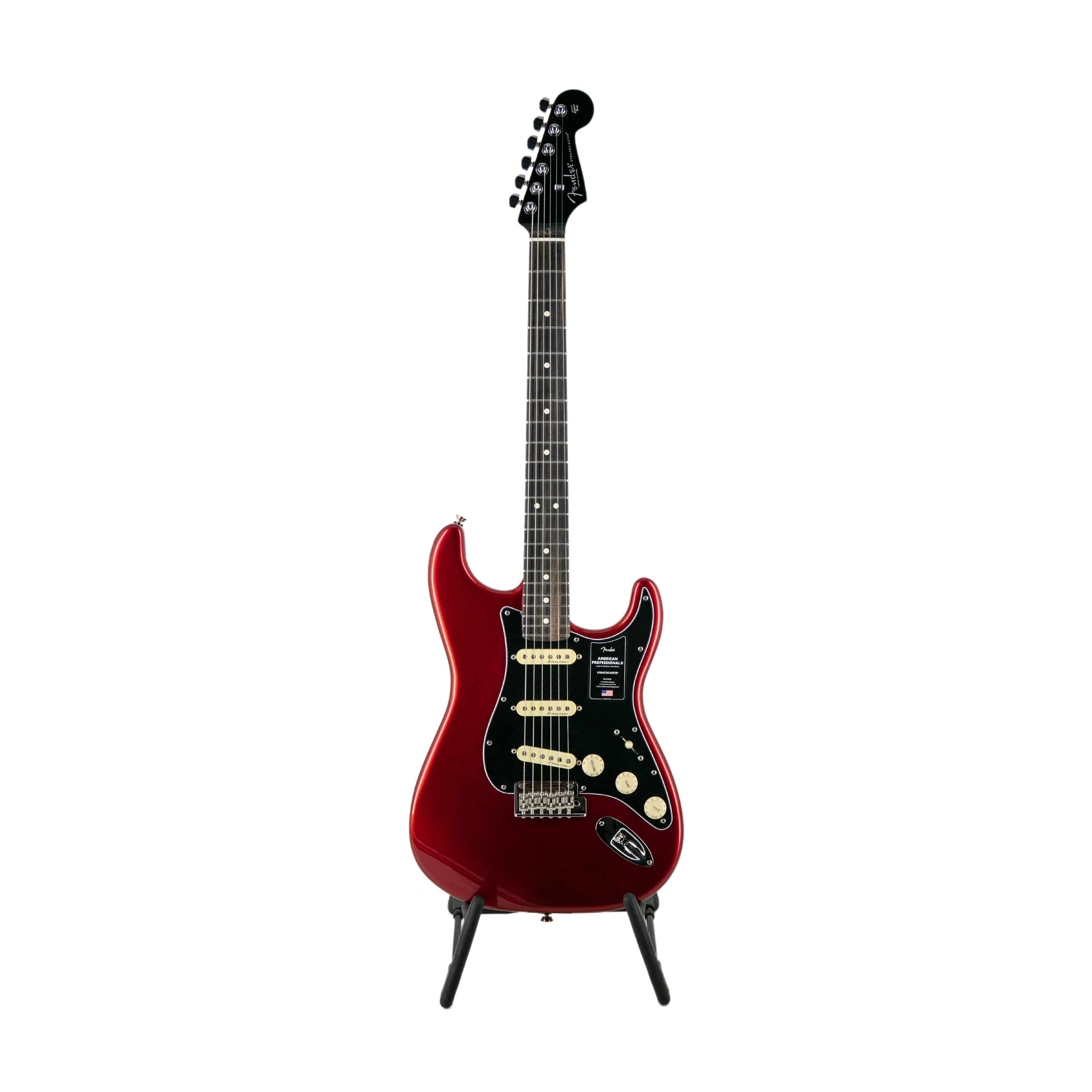 Fender FSR American Professional II Stratocaster Electric Guitar, Ebony FB, Candy Apple Red |  FENDER |  ELECTRIC GUITAR |  Zoso Music