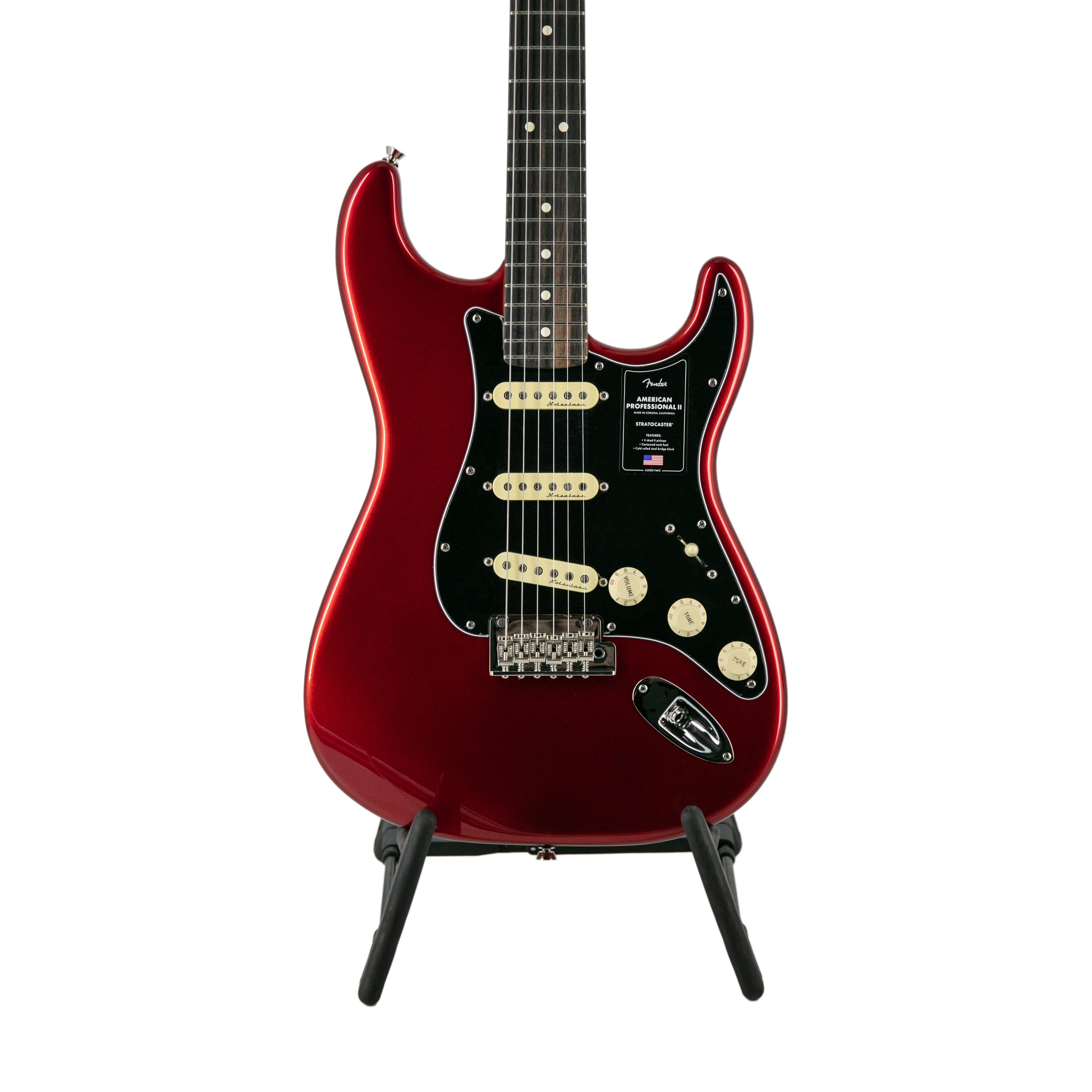 Fender FSR American Professional II Stratocaster Electric Guitar, Ebony FB, Candy Apple Red | Zoso Music Sdn Bhd