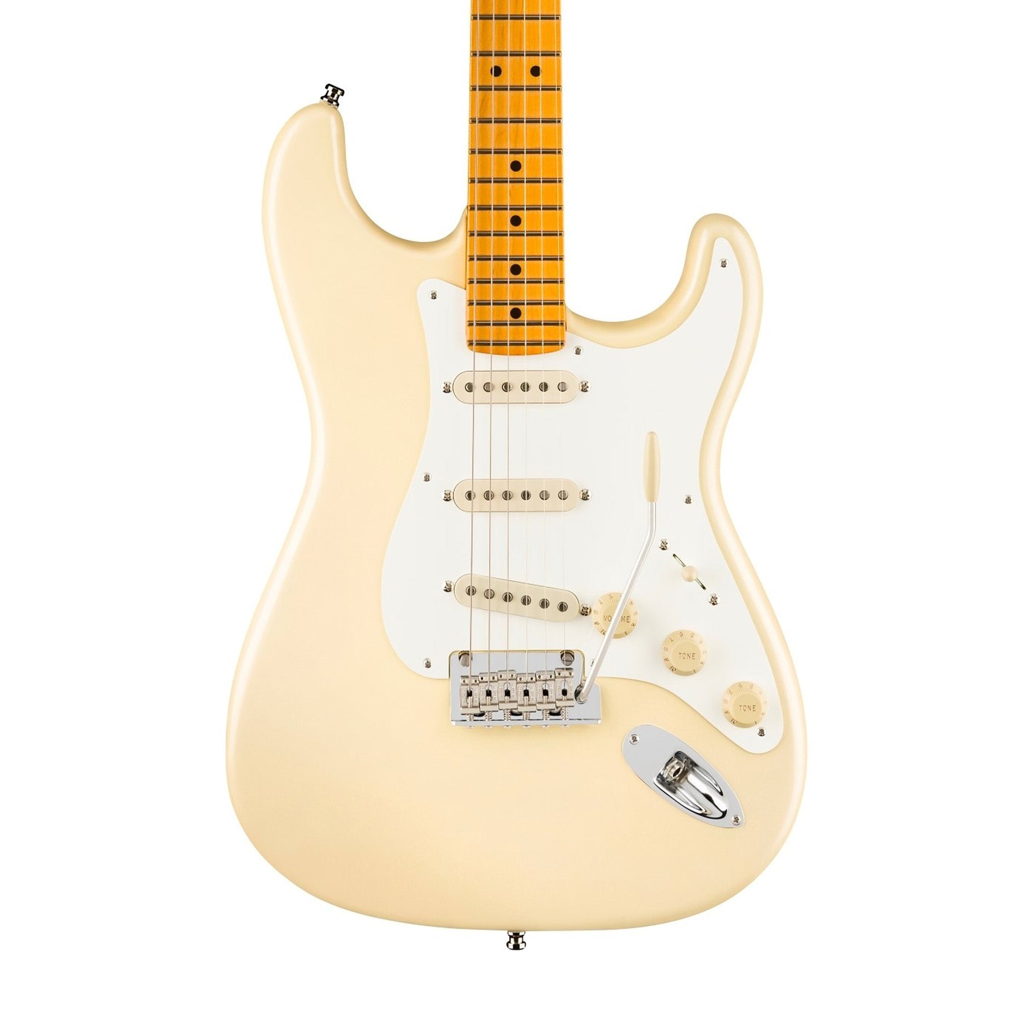 Fender Lincoln Brewster Signature Stratocaster Electric Guitar, Maple FB, Olympic Pearl | Zoso Music Sdn Bhd