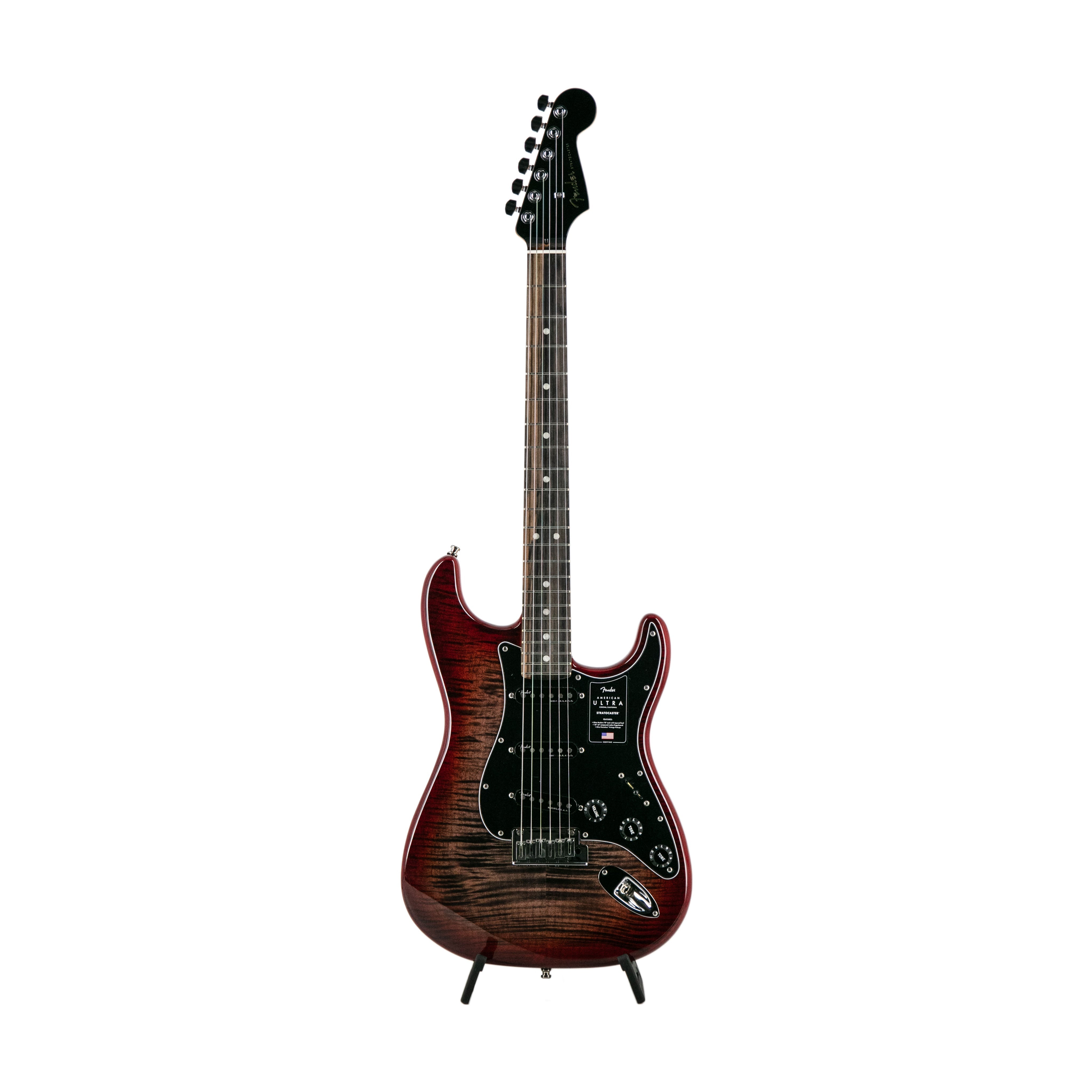 Fender American Ultra Limited Edition Stratocaster Electric Guitar, Ebony FB, Umbra Burst |  FENDER |  ELECTRIC GUITAR |  Zoso Music
