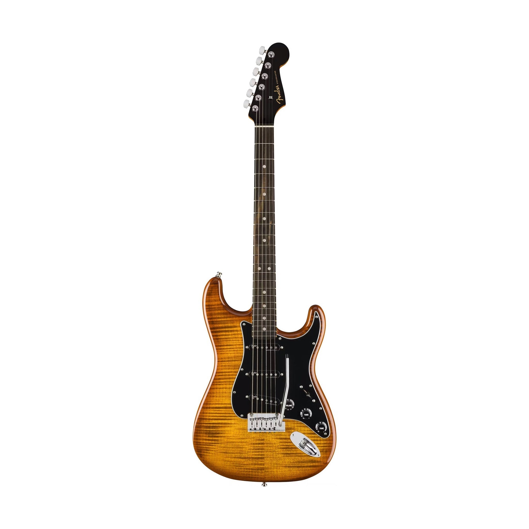 Fender American Ultra Limited Edition Stratocaster Electric Guitar, Ebony FB, Tiger |  FENDER |  ELECTRIC GUITAR |  Zoso Music