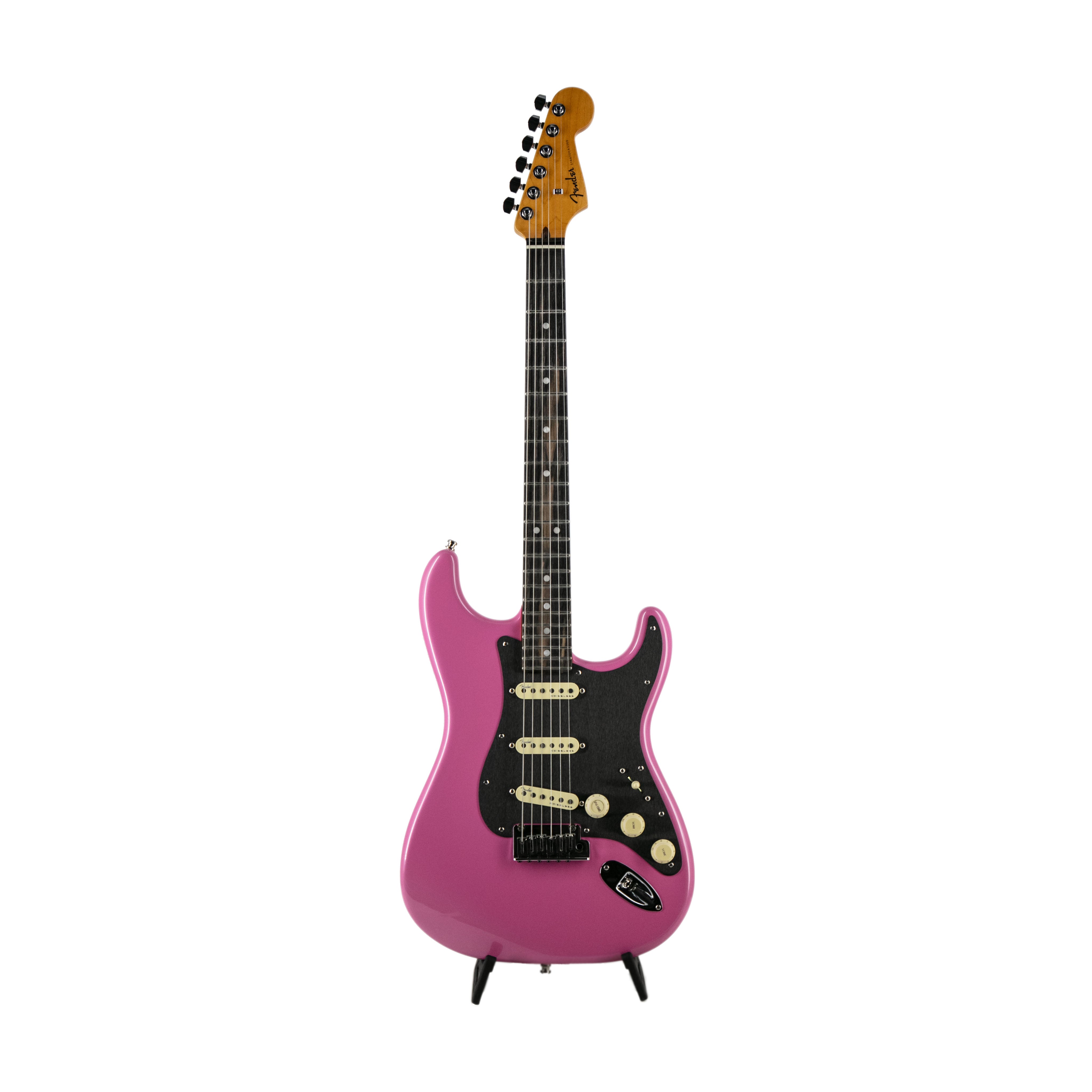 Fender FSR American Ultra Stratocaster Electric Guitar, Ebony FB, Bubble Gum Metallic |  FENDER |  ELECTRIC GUITAR |  Zoso Music