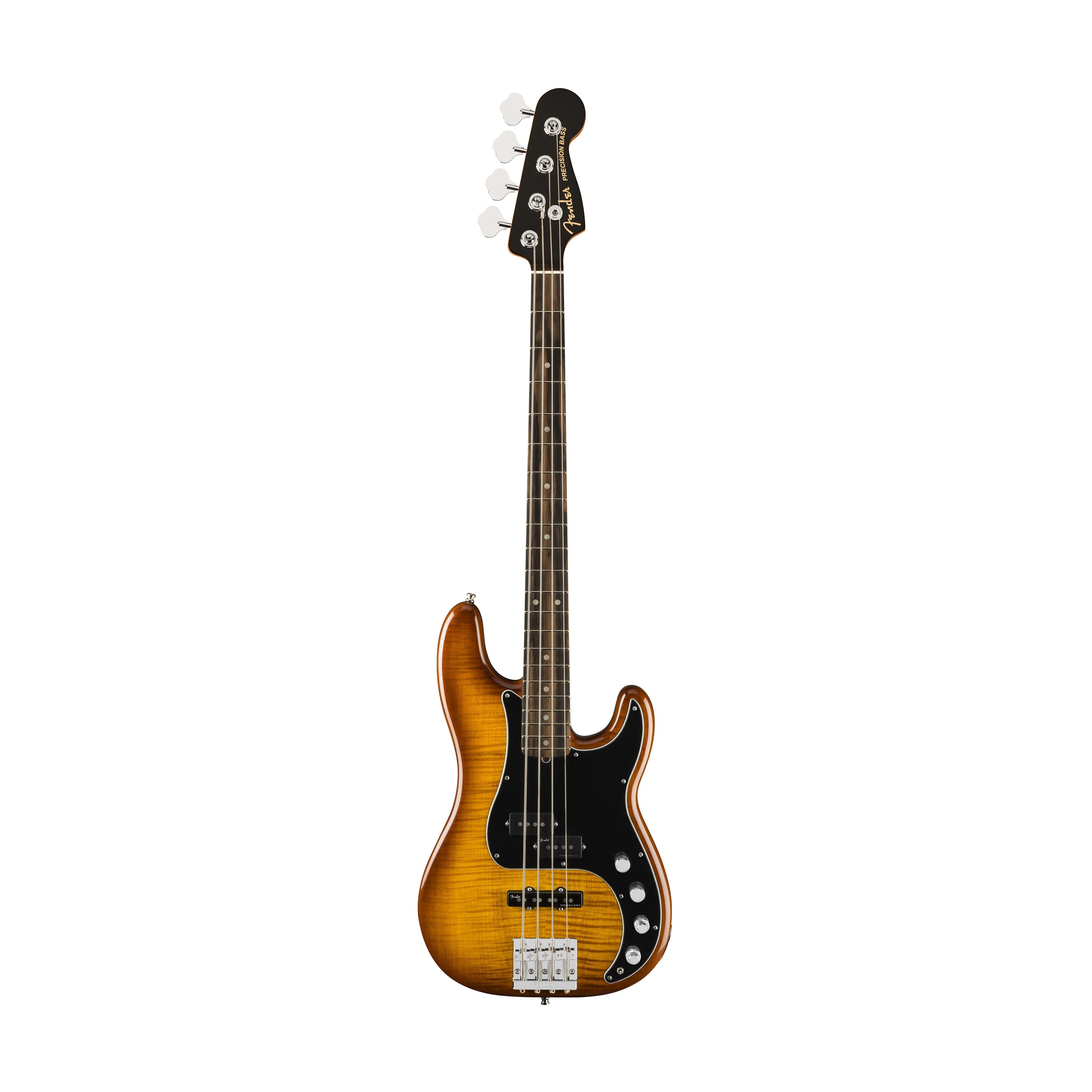 Fender American Ultra Limited Edition Precision Bass Guitar, Ebony FB, Tiger |  FENDER |  ELECTRIC GUITAR |  Zoso Music