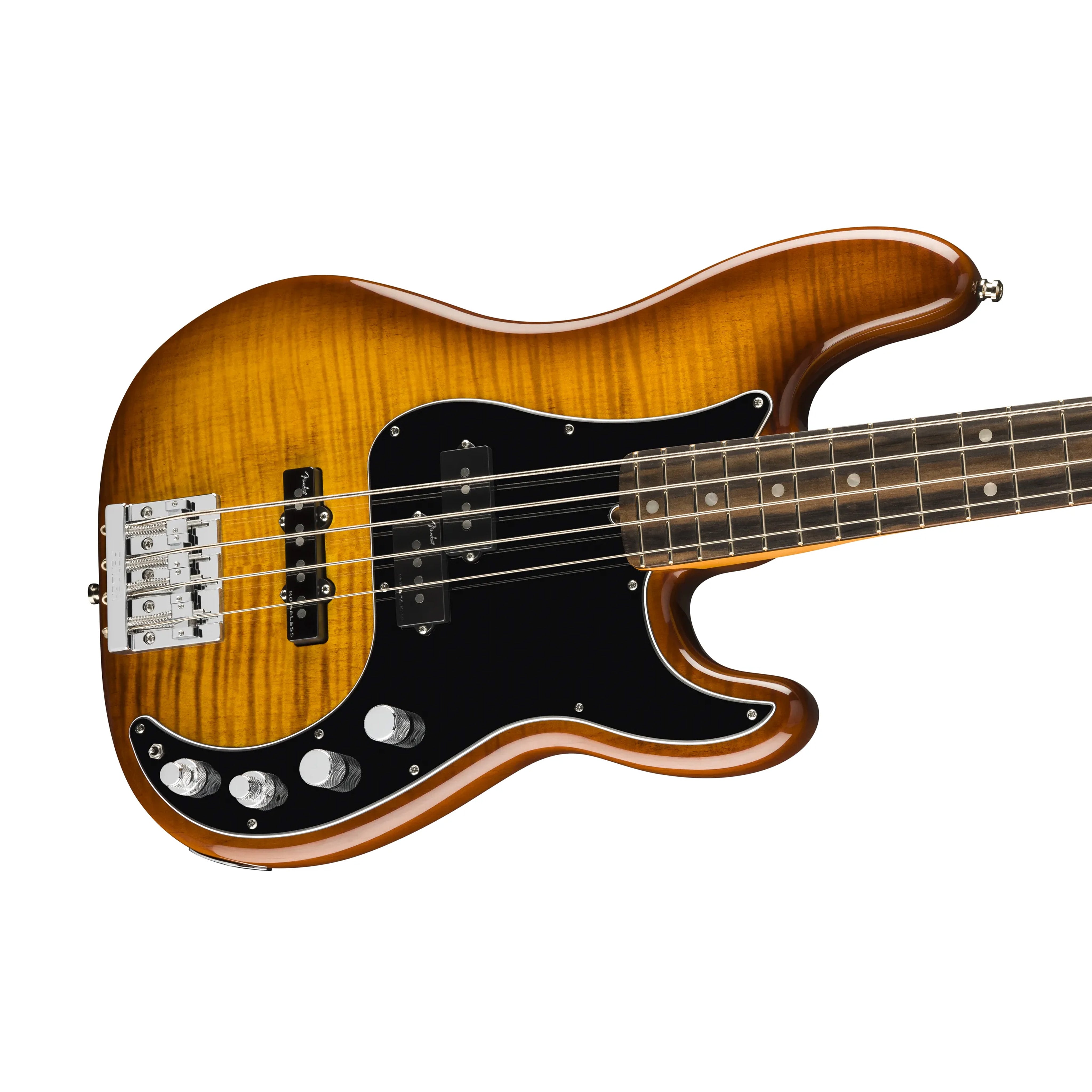 Fender American Ultra Limited Edition Precision Bass Guitar, Ebony FB, Tiger |  FENDER |  ELECTRIC GUITAR |  Zoso Music