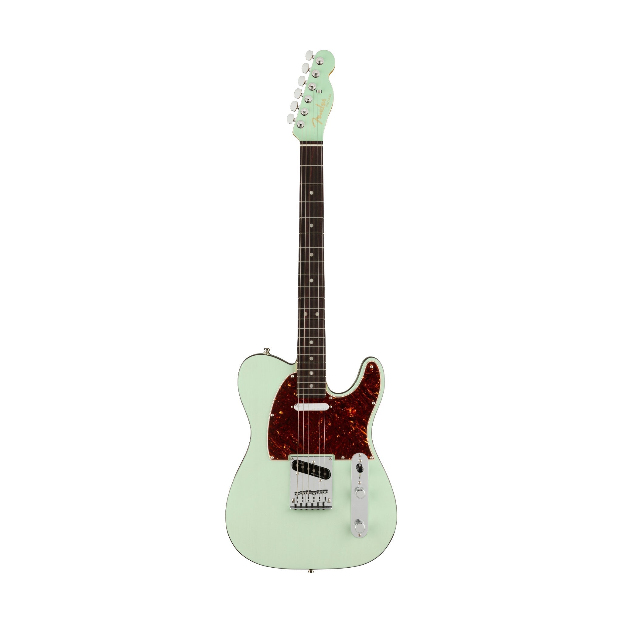 Fender American Ultra Luxe Telecaster Electric Guitar, RW FB, Transparent Surf Green |  FENDER |  ELECTRIC GUITAR |  Zoso Music