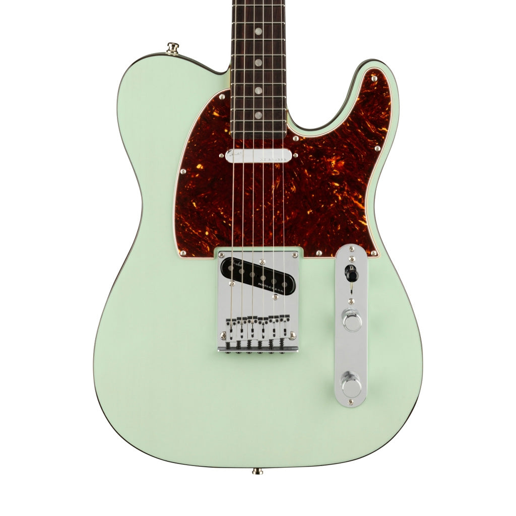 Fender American Ultra Luxe Telecaster Electric Guitar, RW FB, Transparent Surf Green | Zoso Music Sdn Bhd