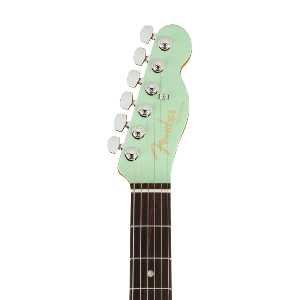 Fender American Ultra Luxe Telecaster Electric Guitar, RW FB, Transparent Surf Green |  FENDER |  ELECTRIC GUITAR |  Zoso Music