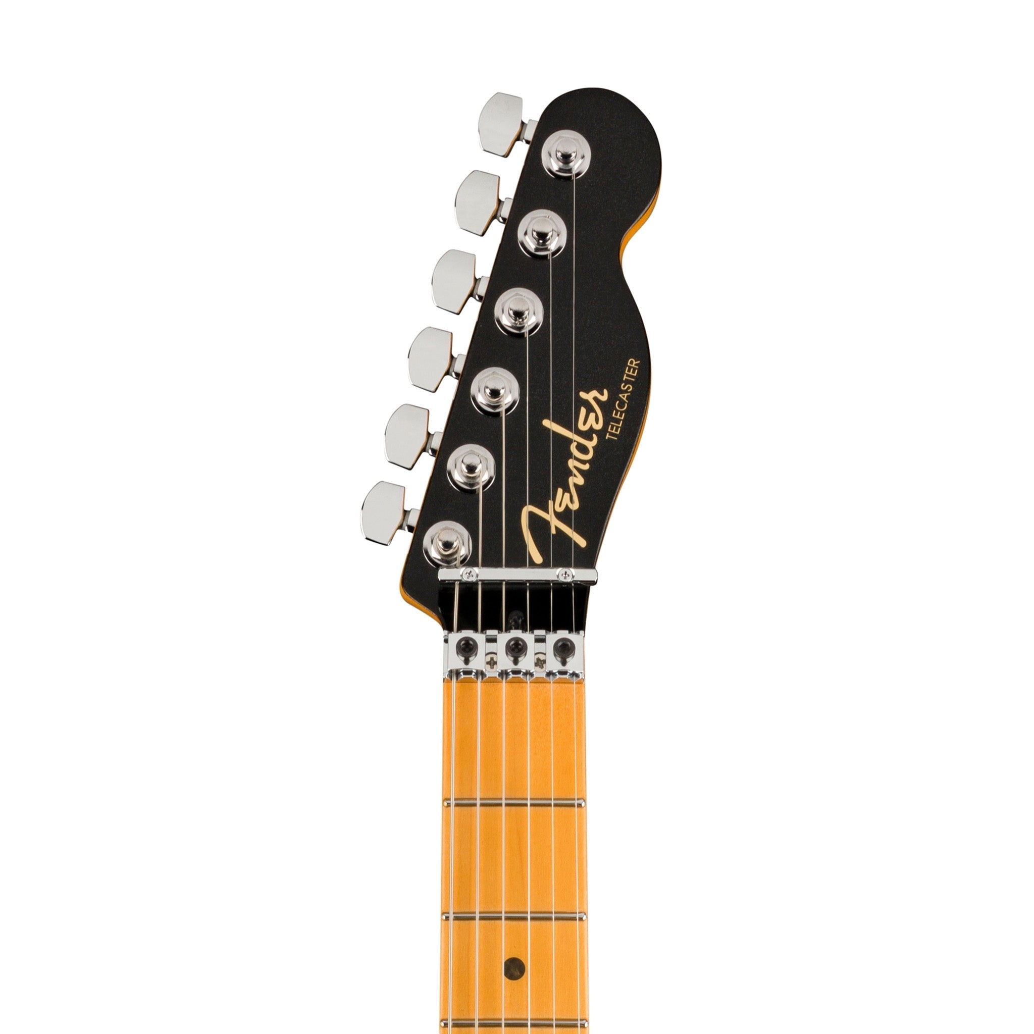 Fender American Ultra Luxe Telecaster Floyd Rose HH Electric Guitar, Maple FB, Mystic Black