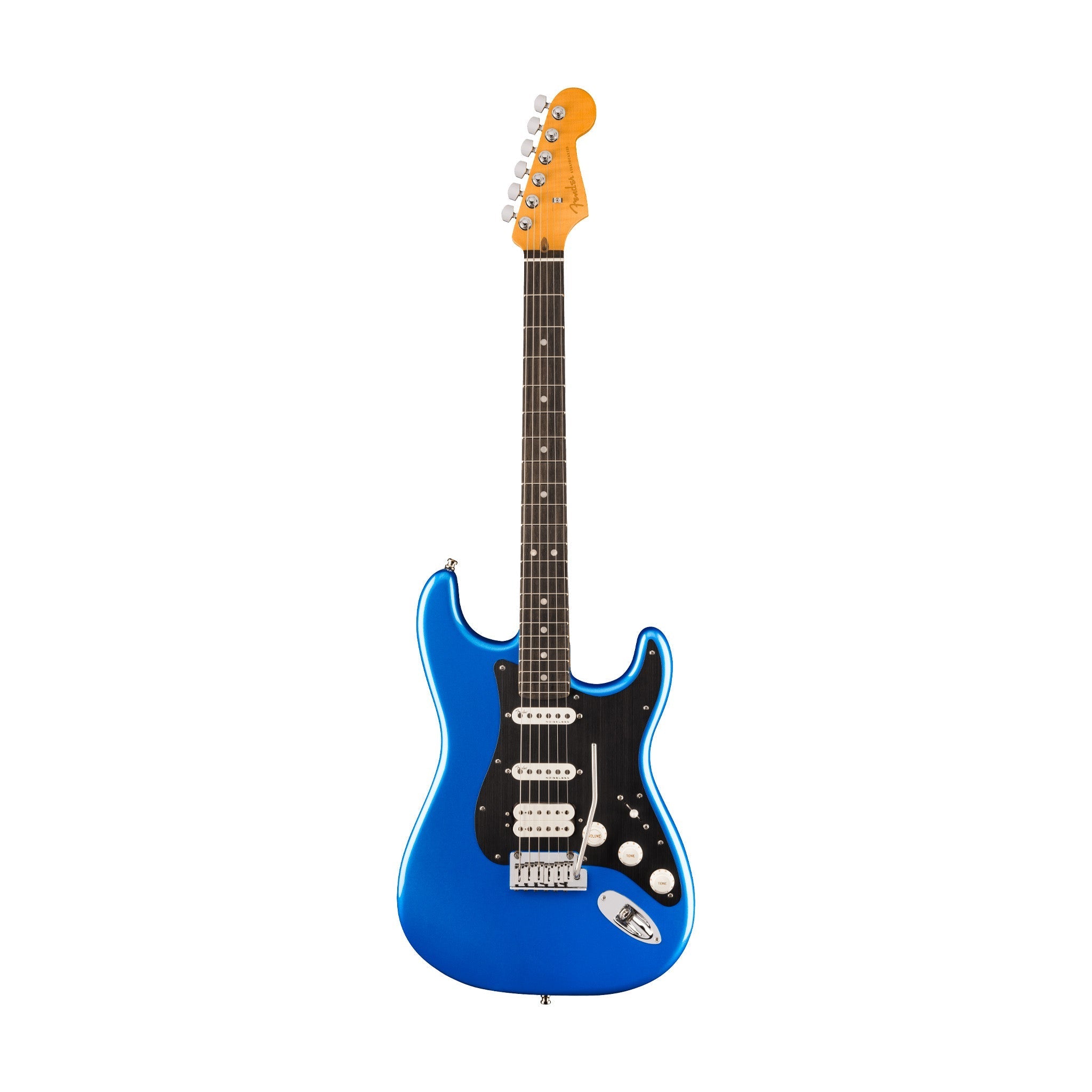 Fender American Ultra II Stratocaster HSS Electric Guitar, Ebony FB, Noble Blue |  FENDER |  ELECTRIC GUITAR |  Zoso Music