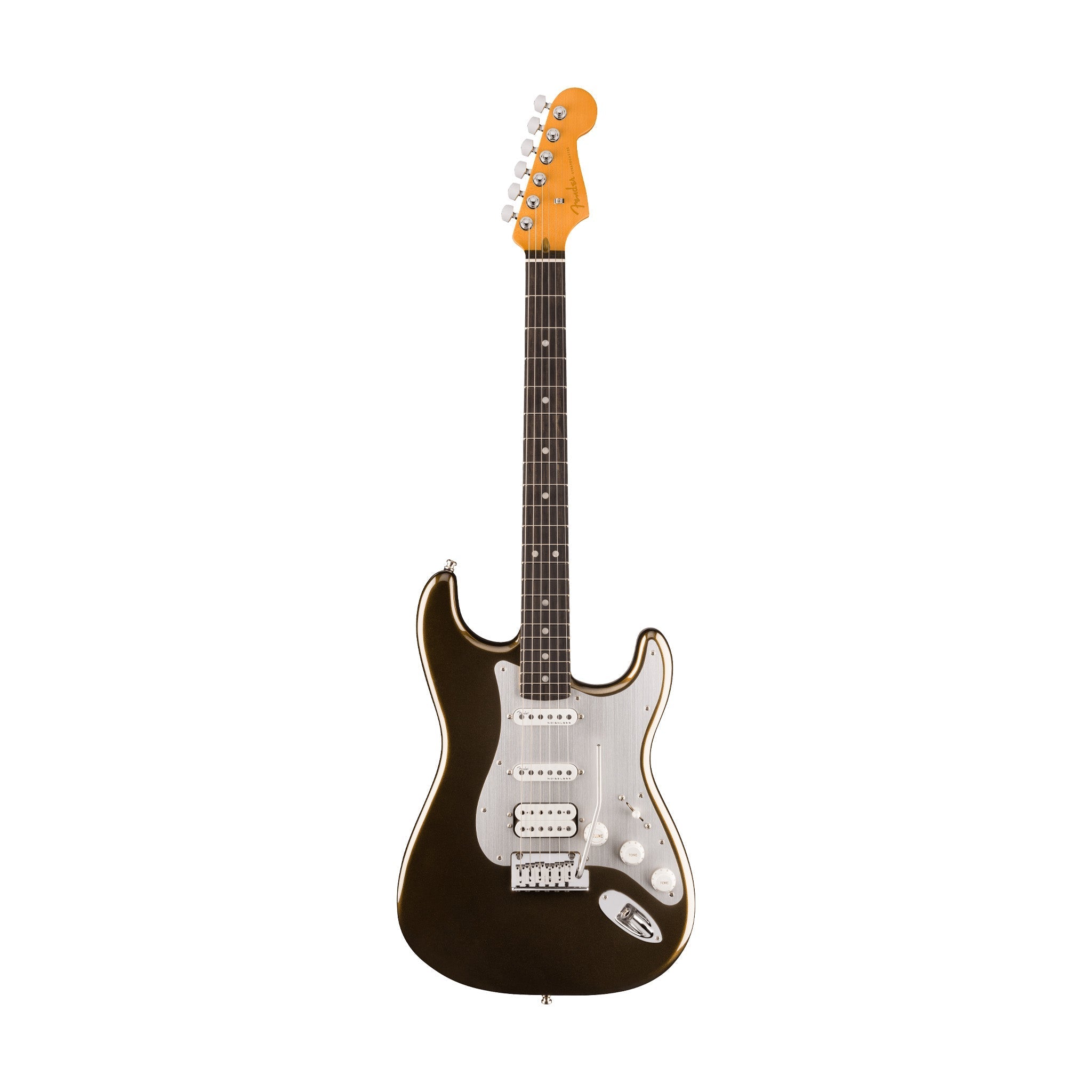 Fender American Ultra II Stratocaster HSS Electric Guitar, Ebony FB, Texas Tea |  FENDER |  ELECTRIC GUITAR |  Zoso Music
