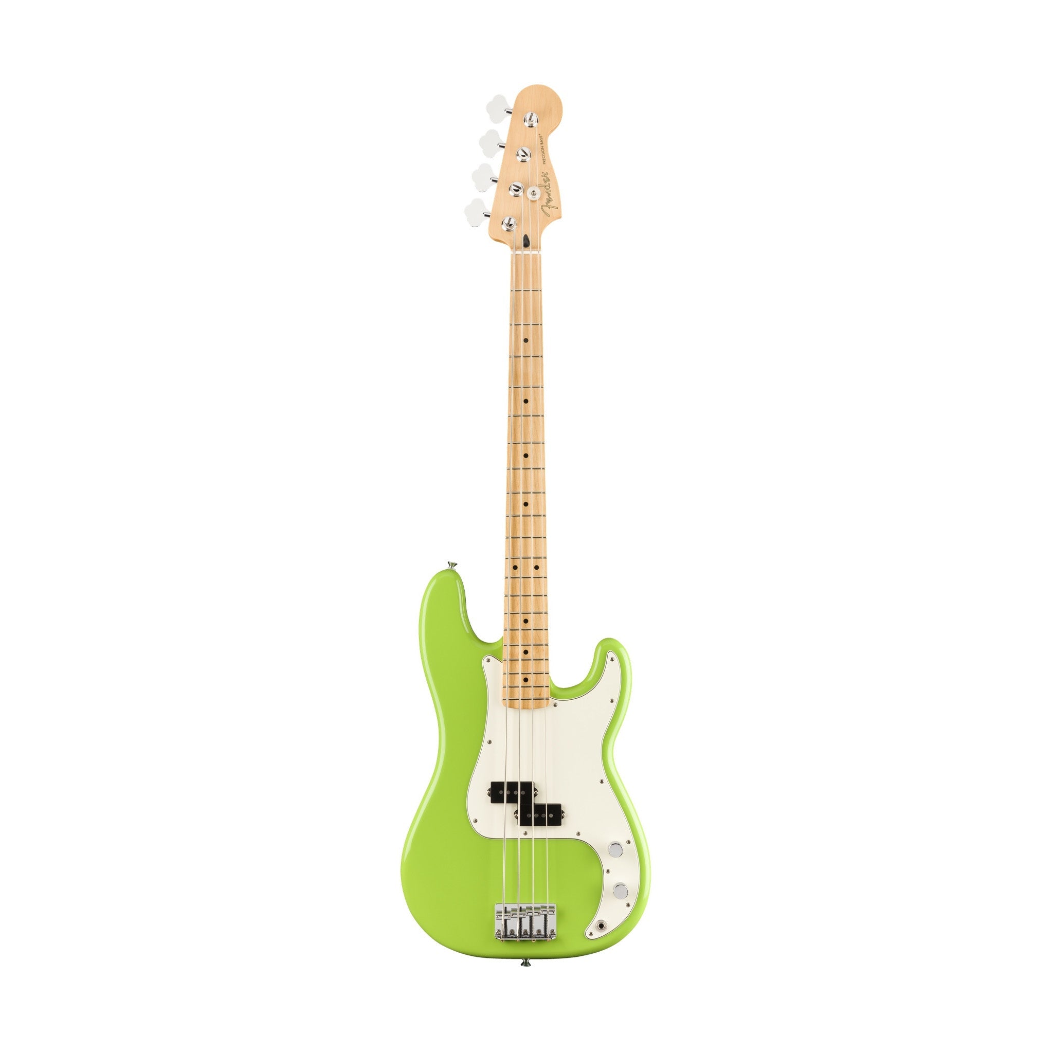 Fender Limited Edition Player Precision Bass Guitar, Maple FB, Electron Green