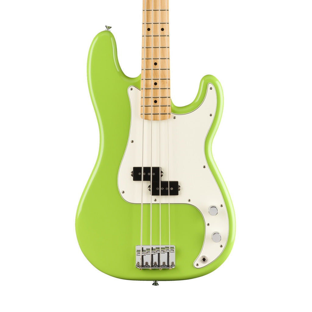 Fender Limited Edition Player Precision Bass Guitar, Maple FB, Electron Green