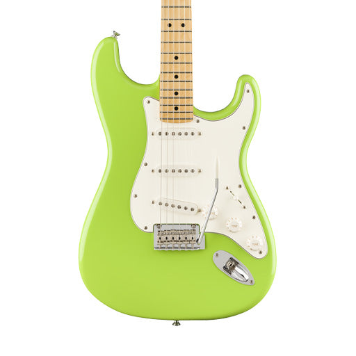 Fender Limited Edition Player Stratocaster Electric Guitar, Maple FB, Electron Green