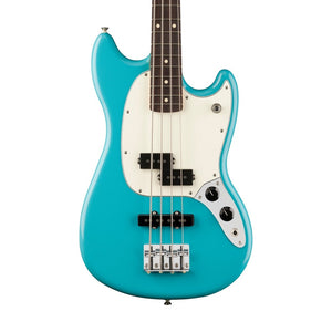 Fender Player II Mustang Bass PJ Guitar, RW FB, Aquatone Blue | Zoso Music Sdn Bhd