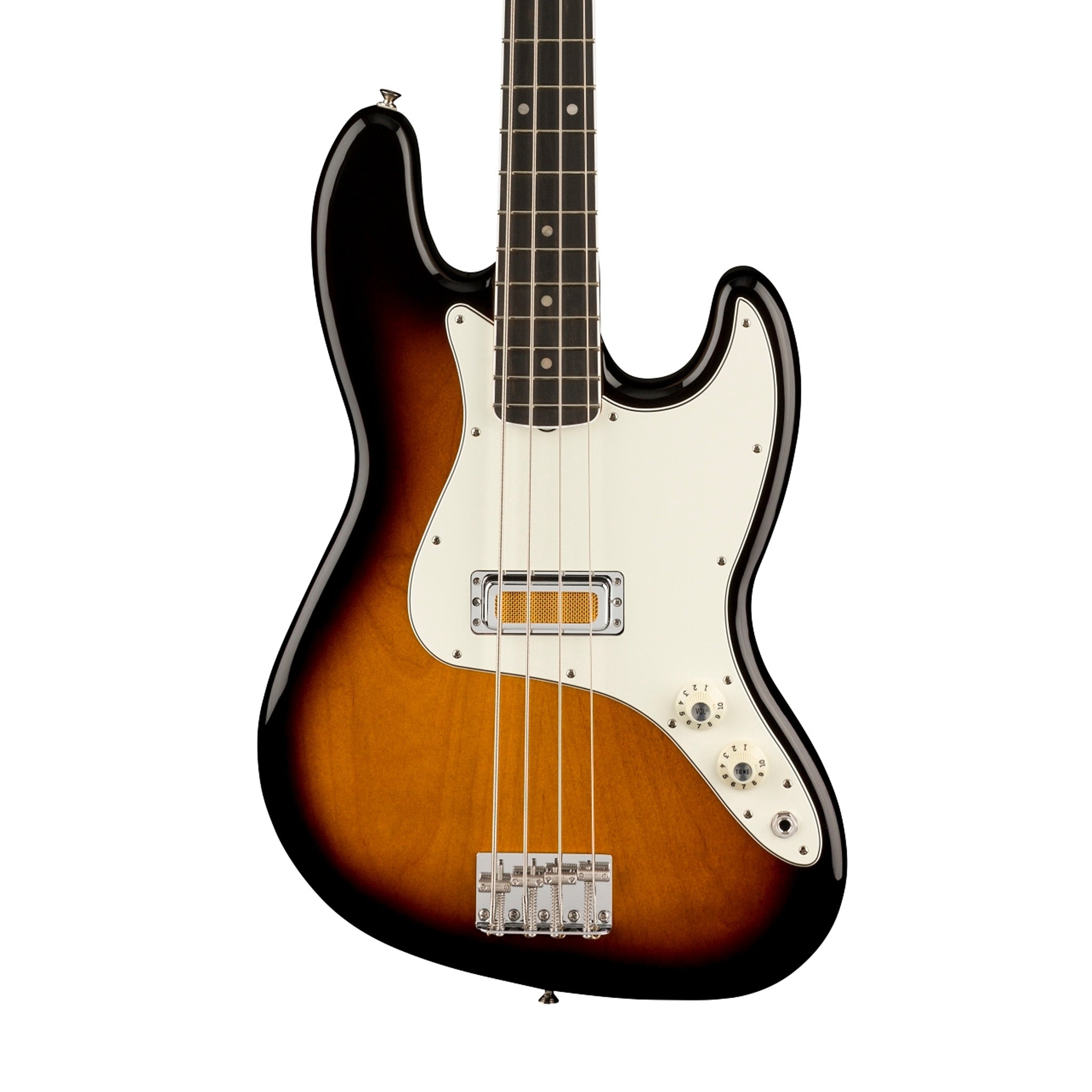 Fender Gold Foil Jazz Bass 4-String Bass Guitar, Ebony FB, 2-Color Sunburst | Zoso Music Sdn Bhd