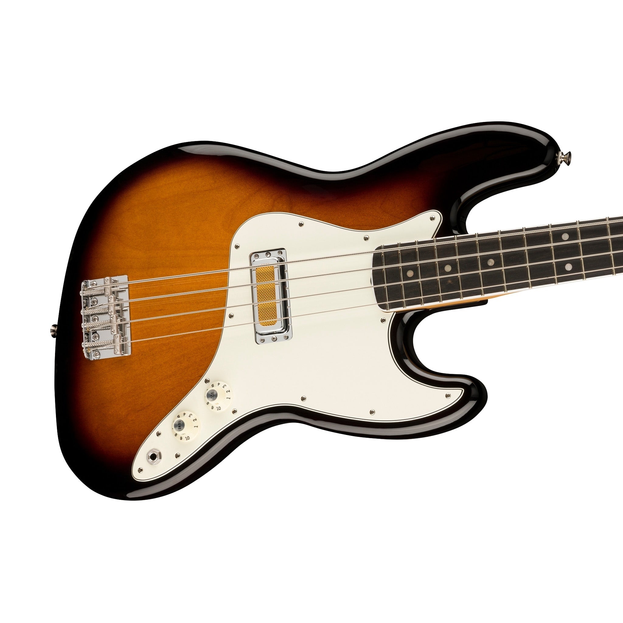 Fender Gold Foil Jazz Bass 4-String Bass Guitar, Ebony FB, 2-Color Sunburst |  FENDER |  BASS GUITAR |  Zoso Music