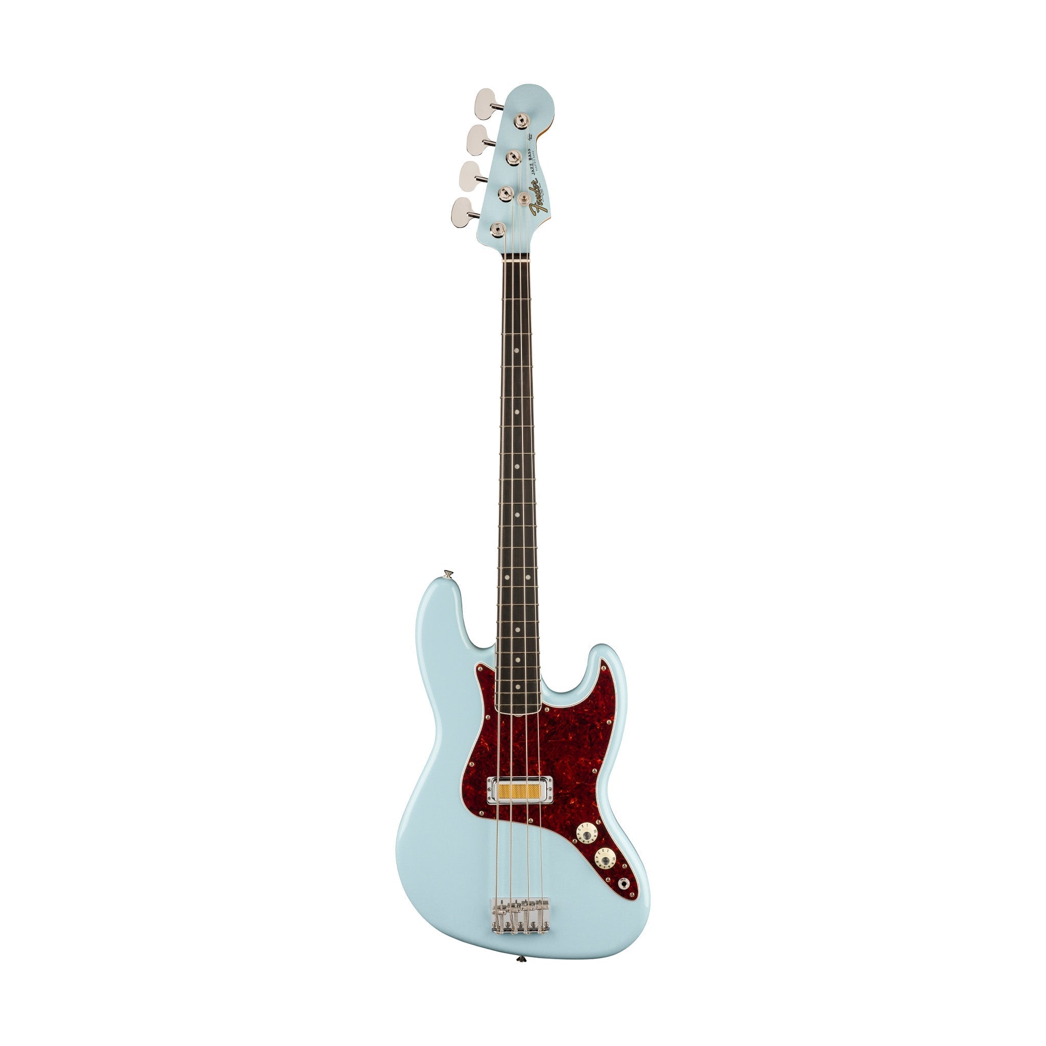 Fender Gold Foil Jazz Bass 4-String Bass Guitar, Ebony FB, Sonic Blue |  FENDER |  BASS GUITAR |  Zoso Music