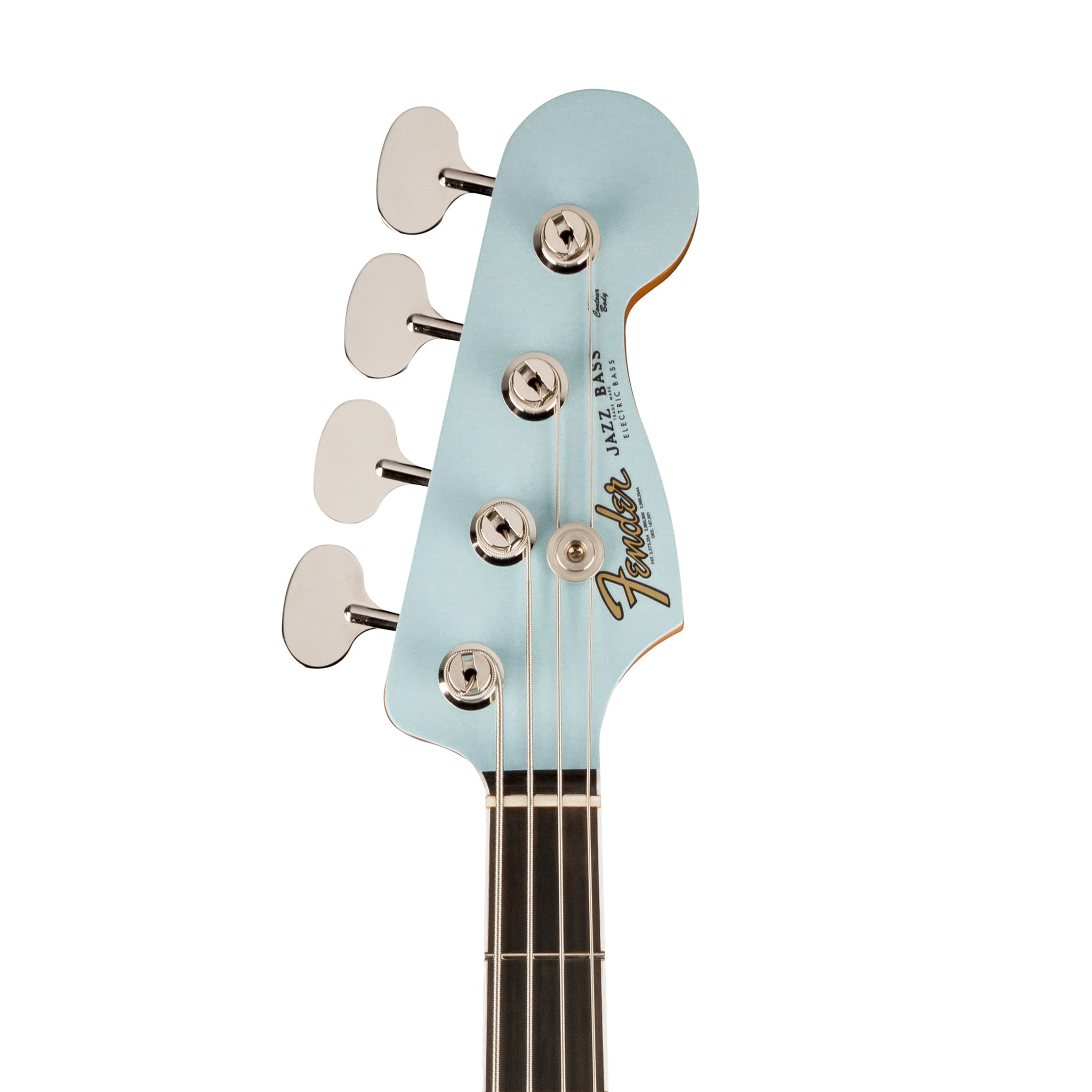 Fender Gold Foil Jazz Bass 4-String Bass Guitar, Ebony FB, Sonic Blue |  FENDER |  BASS GUITAR |  Zoso Music