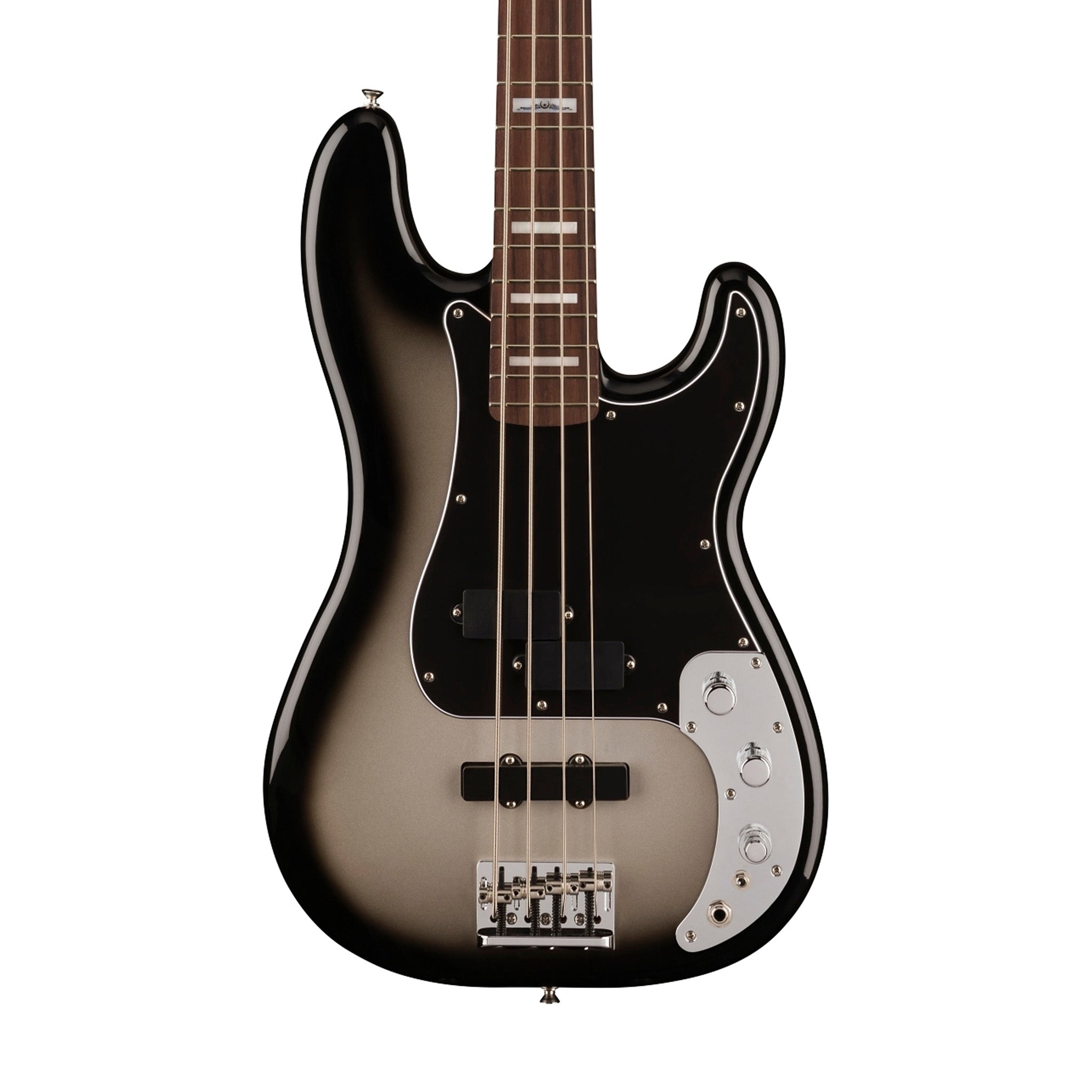 Fender Troy Sanders Precision Bass 4-String Guitar, RW FB, Silverburst | Zoso Music Sdn Bhd