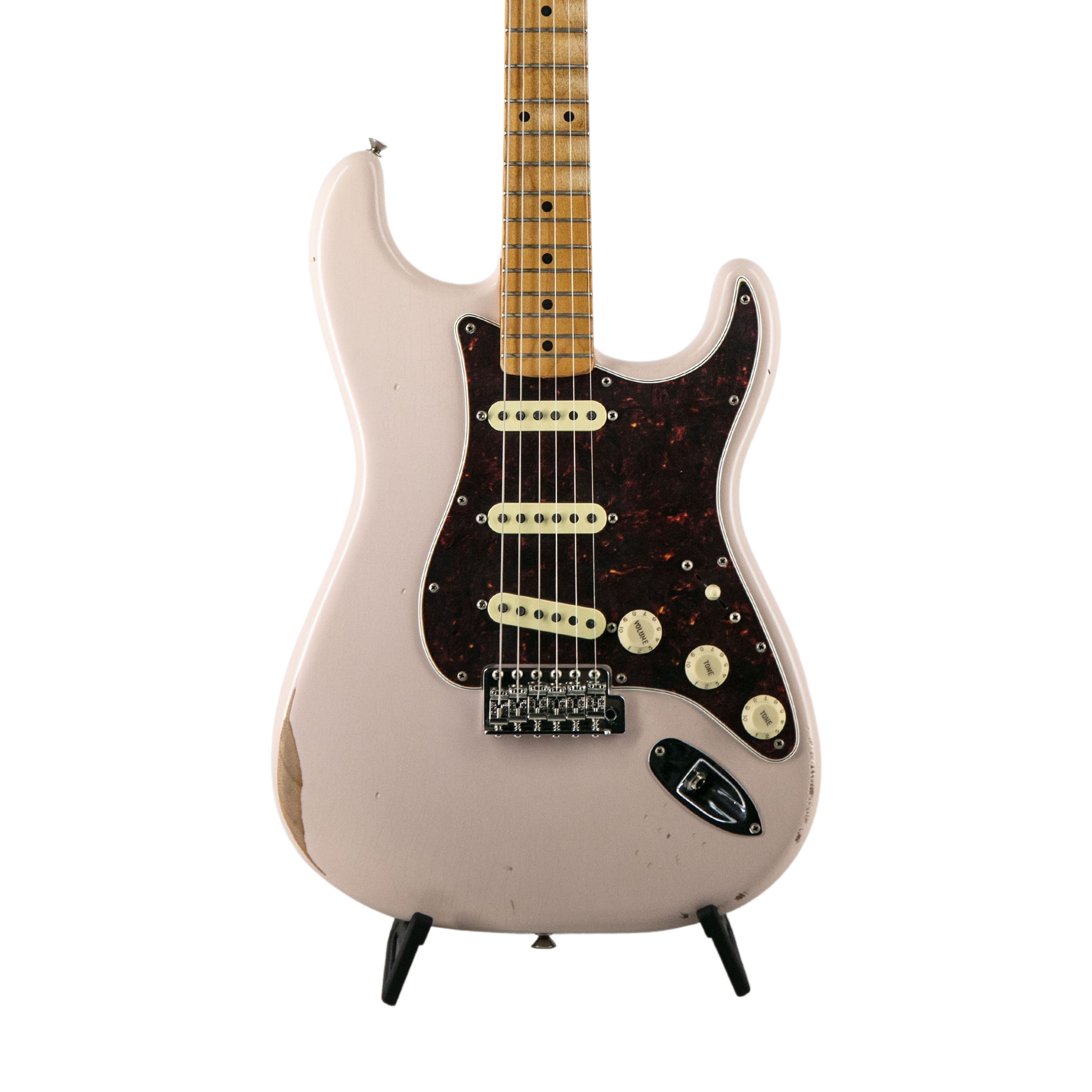 Fender Vintera Road Worn 1960 Stratocaster Electric Guitar, Shell Pink | Zoso Music Sdn Bhd