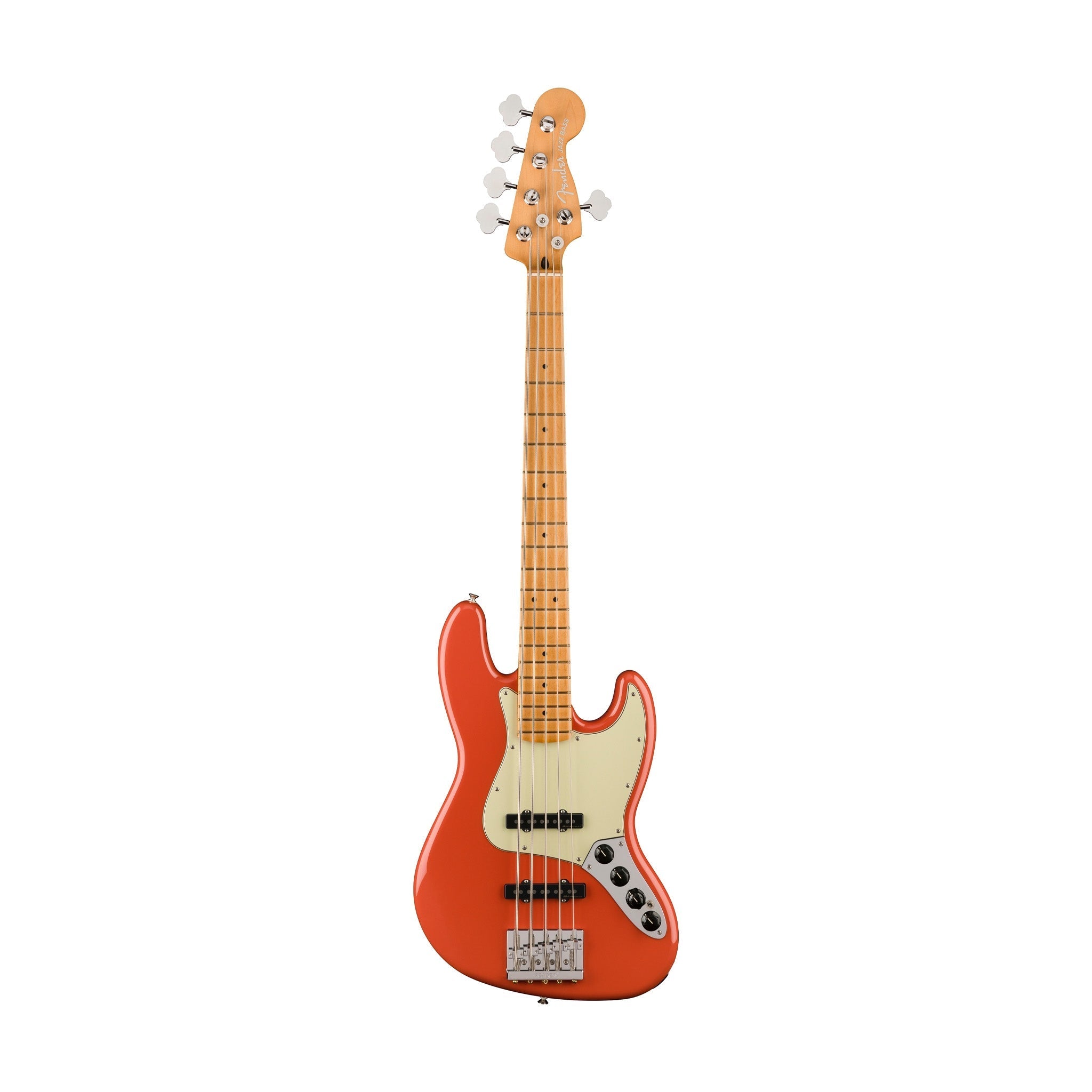 Fender Player Plus Active Jazz Bass V Guitar, Maple FB, Fiesta Red |  FENDER |  BASS GUITAR |  Zoso Music