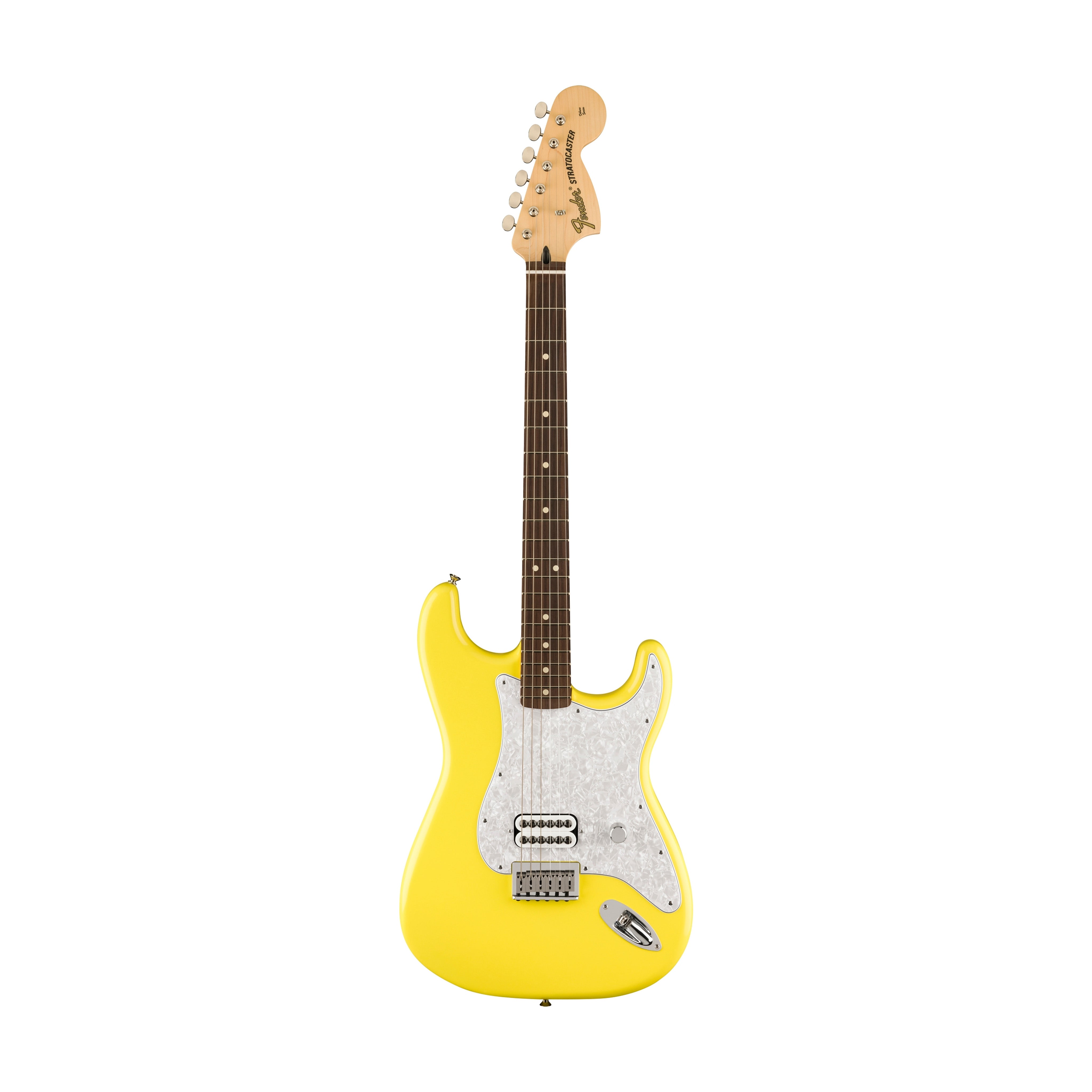 Fender Limited Edition Tom DeLonge Stratocaster Electric Guitar, RW FB, Graffiti Yellow |  FENDER |  ELECTRIC GUITAR |  Zoso Music