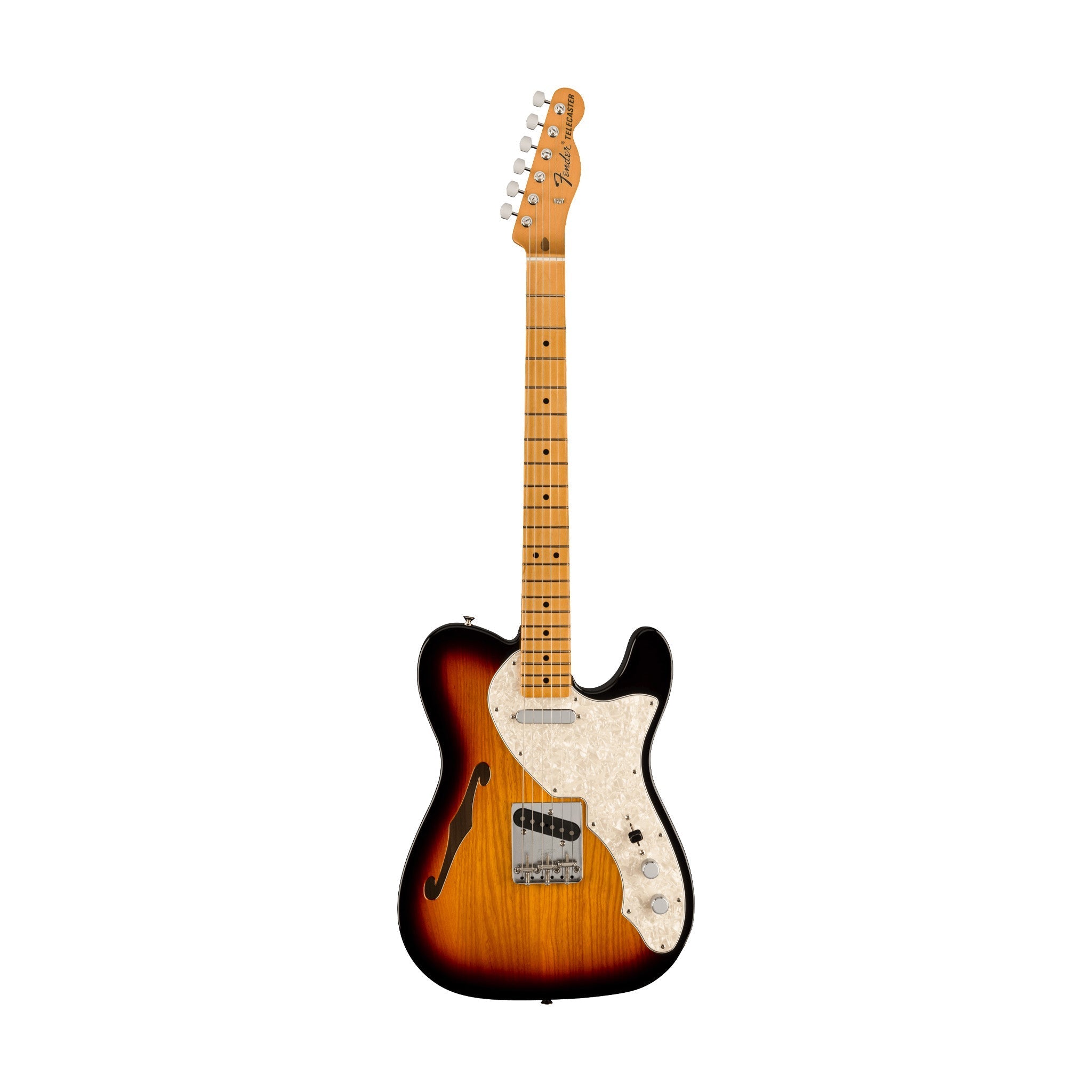 Fender Vintera II 60s Telecaster Thinline Electric Guitar, Maple FB, 3-Tone Sunburst |  FENDER |  ELECTRIC GUITAR |  Zoso Music