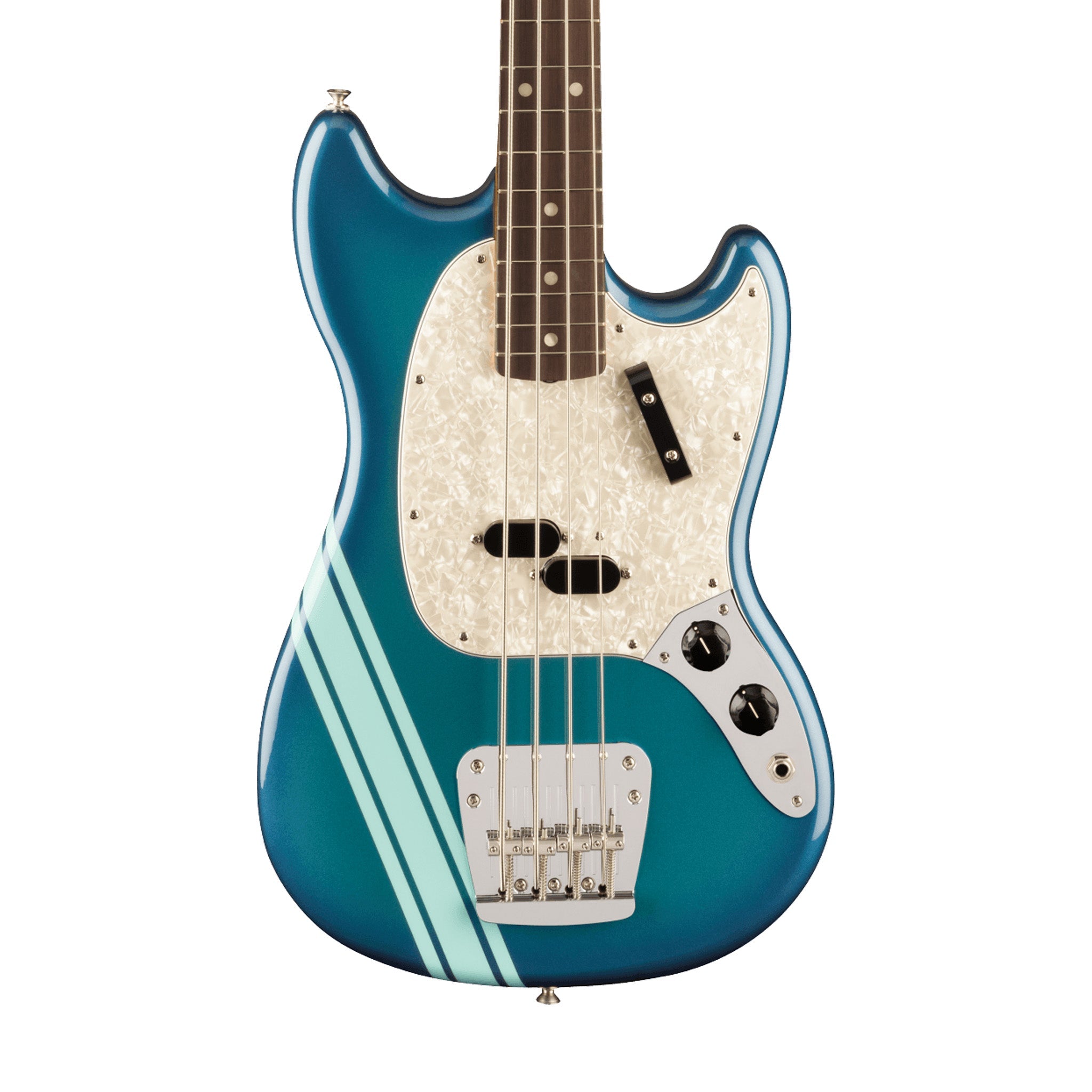 Fender Vintera II 70s Mustang Bass Electric Guitar, RW FB, Competition Burgundy | Zoso Music Sdn Bhd