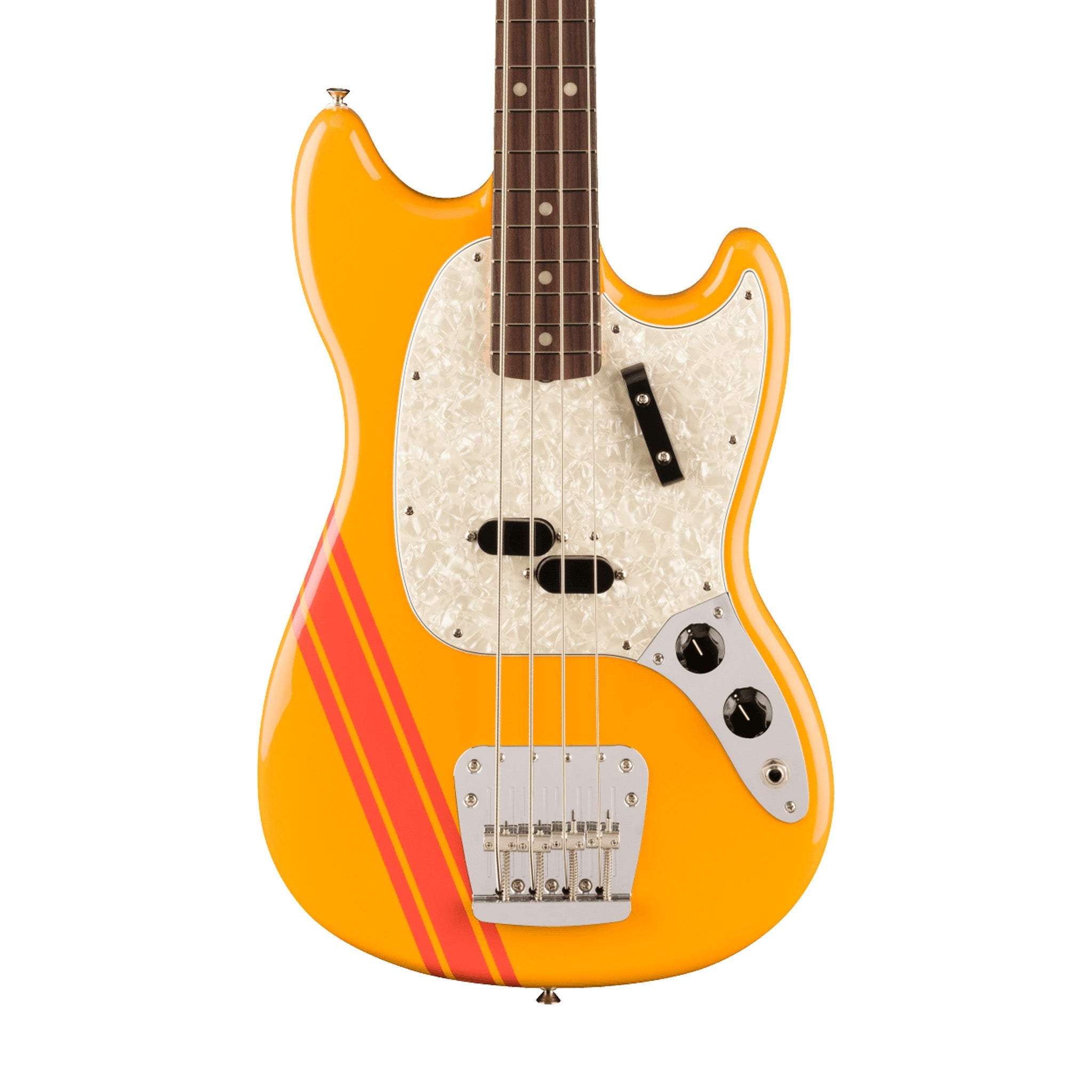 Fender Vintera II 70s Mustang Bass Electric Guitar, RW FB, Competition Orange | Zoso Music Sdn Bhd