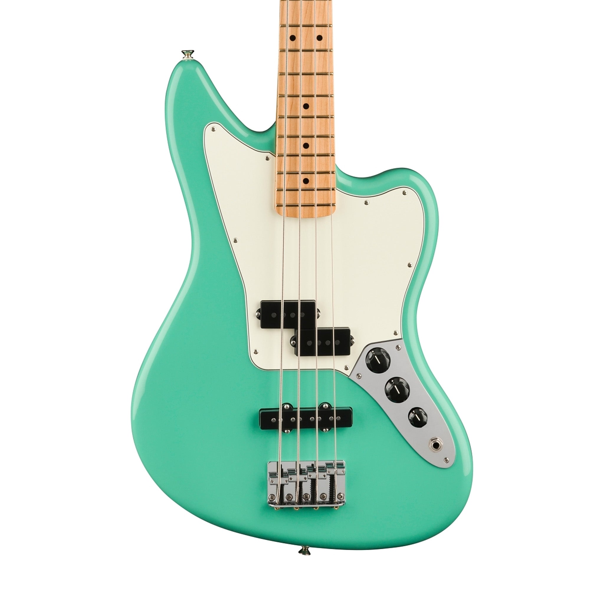 Fender Player Jaguar Bass Electric Guitar, Maple FB, Sea Foam Green |  FENDER |  BASS GUITAR |  Zoso Music